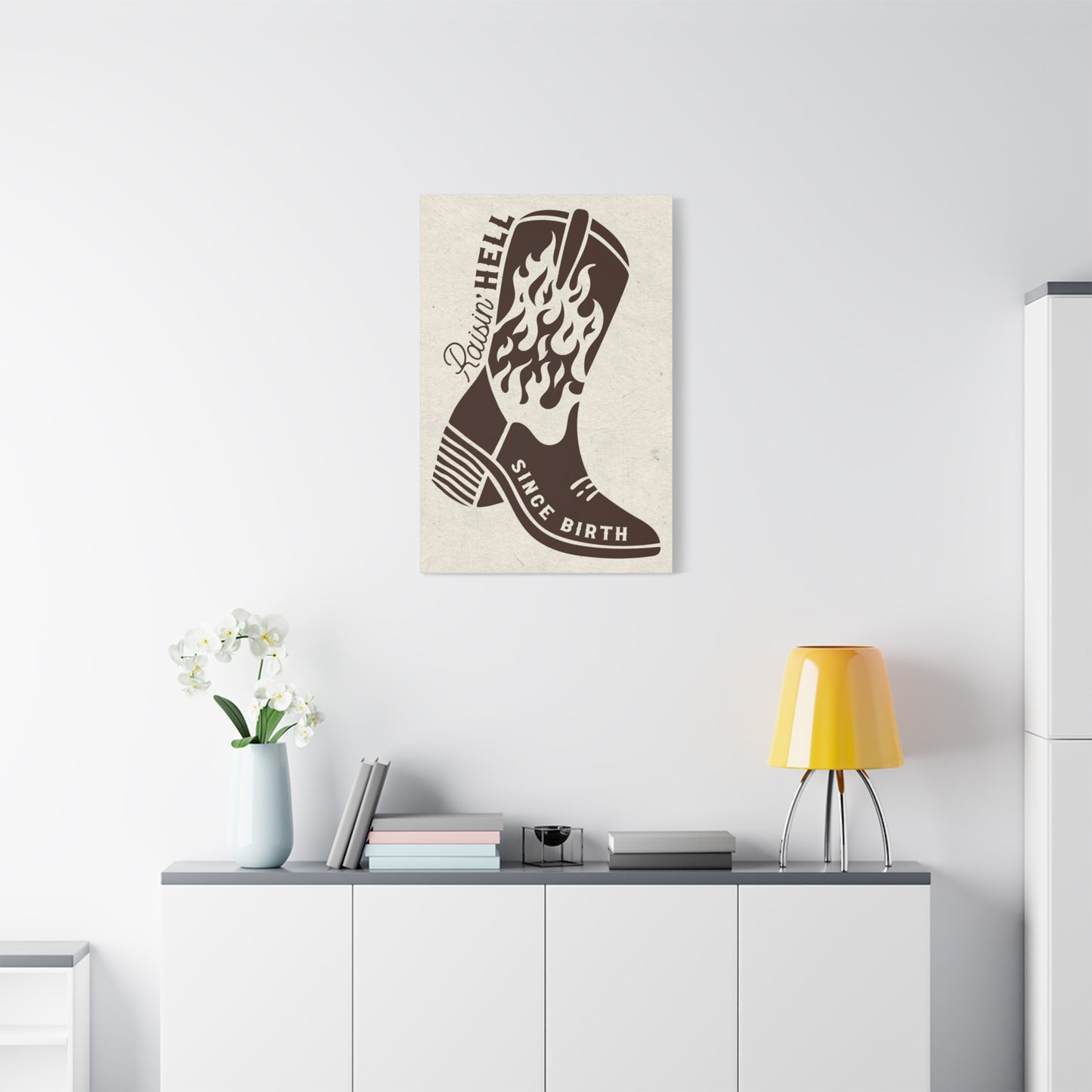 Raising Hell Since Birth Poster Wall Art & Canvas Prints