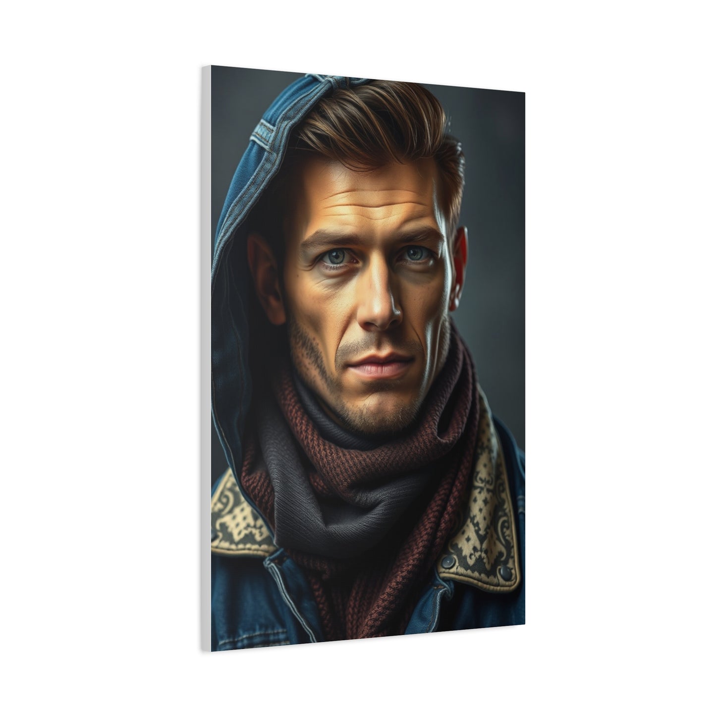 Denim and Leather Art Refined Canvas Wall Art & Canvas Print