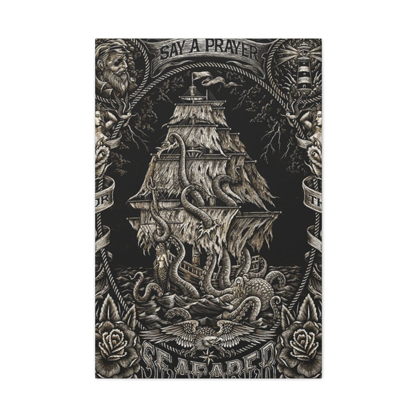 Ship In Sea Wall Art & Canvas Prints