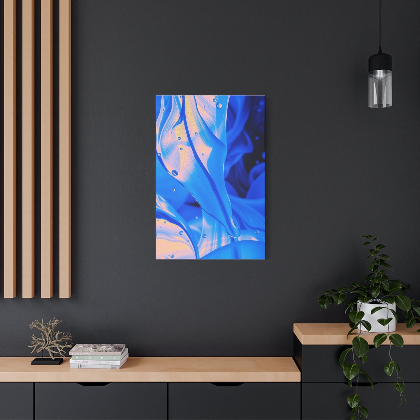 Vision Blue Abstract Art Art Wall Art & Canvas Print