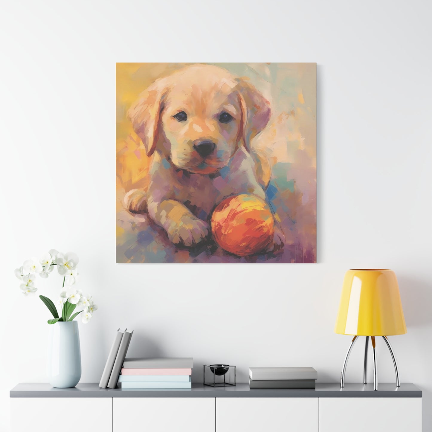 Playful Puppy Dog Wall Art & Canvas Prints