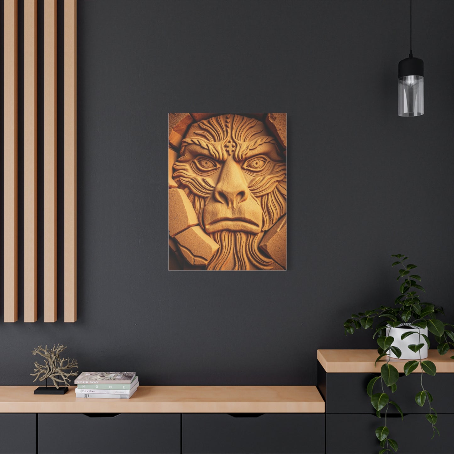 Vision Cave Man Art Art Wall Art & Canvas Print