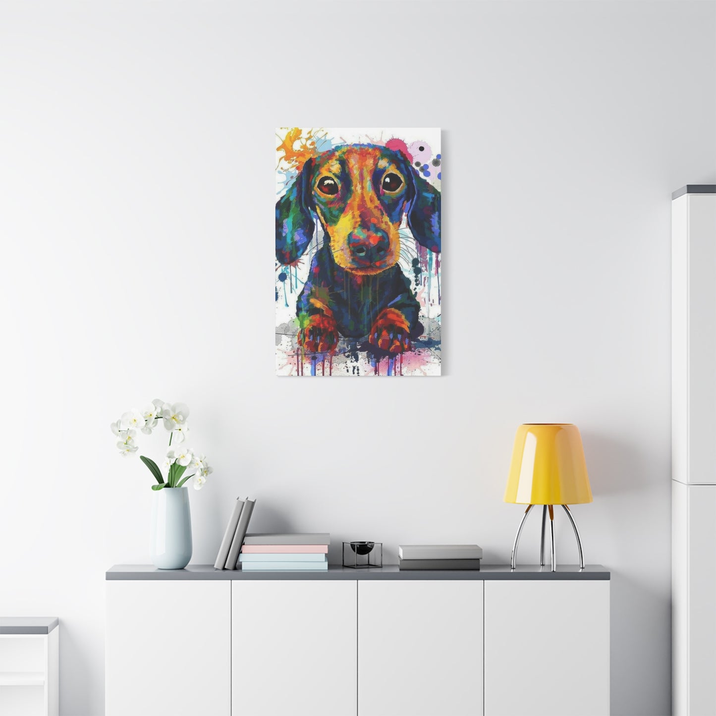 Dachshund Dog Color Wall Art & Canvas Prints