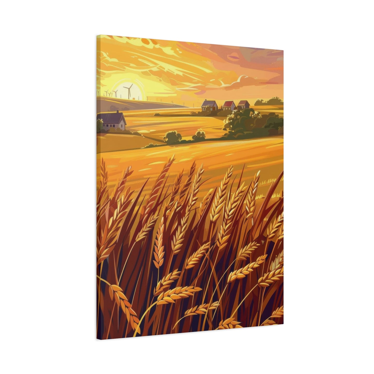 Golden Wheat Fields Countryside Wall Art & Canvas Prints