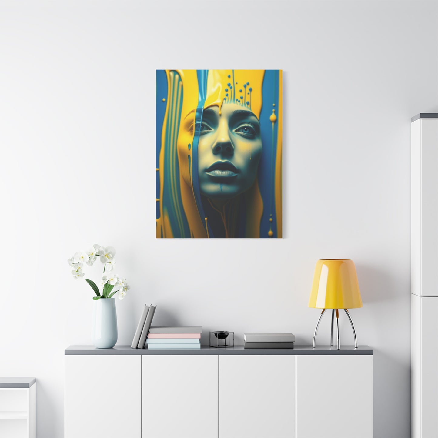 Collection Blue & Yellow Art Art Wall Art & Canvas Print