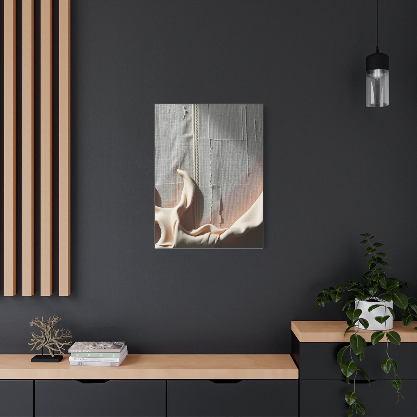 Taupe, Linen, and Gray Art Luxury Canvas Wall Art & Canvas Print