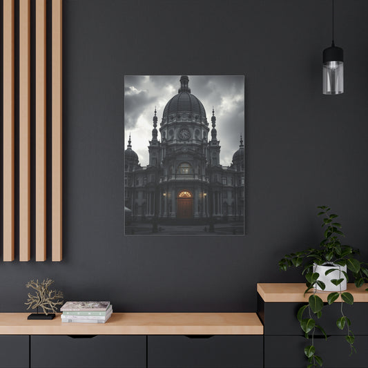 Vision Gray & White Art Art Wall Art & Canvas Print