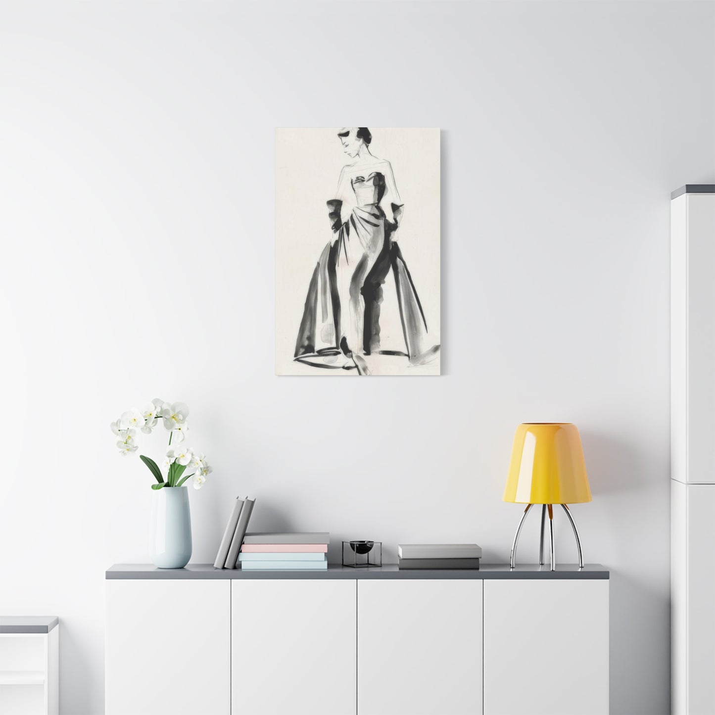 Jennifer Paxton Parker Vintage Costume Sketch Wall Art & Canvas Prints