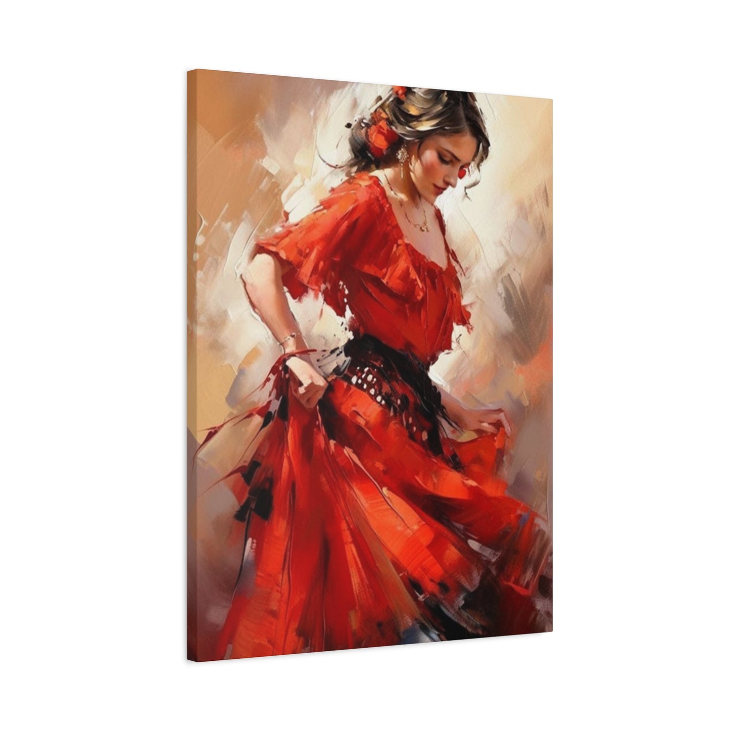 Spain Traditional Red Dance Wear Wall Art & Canvas Prints