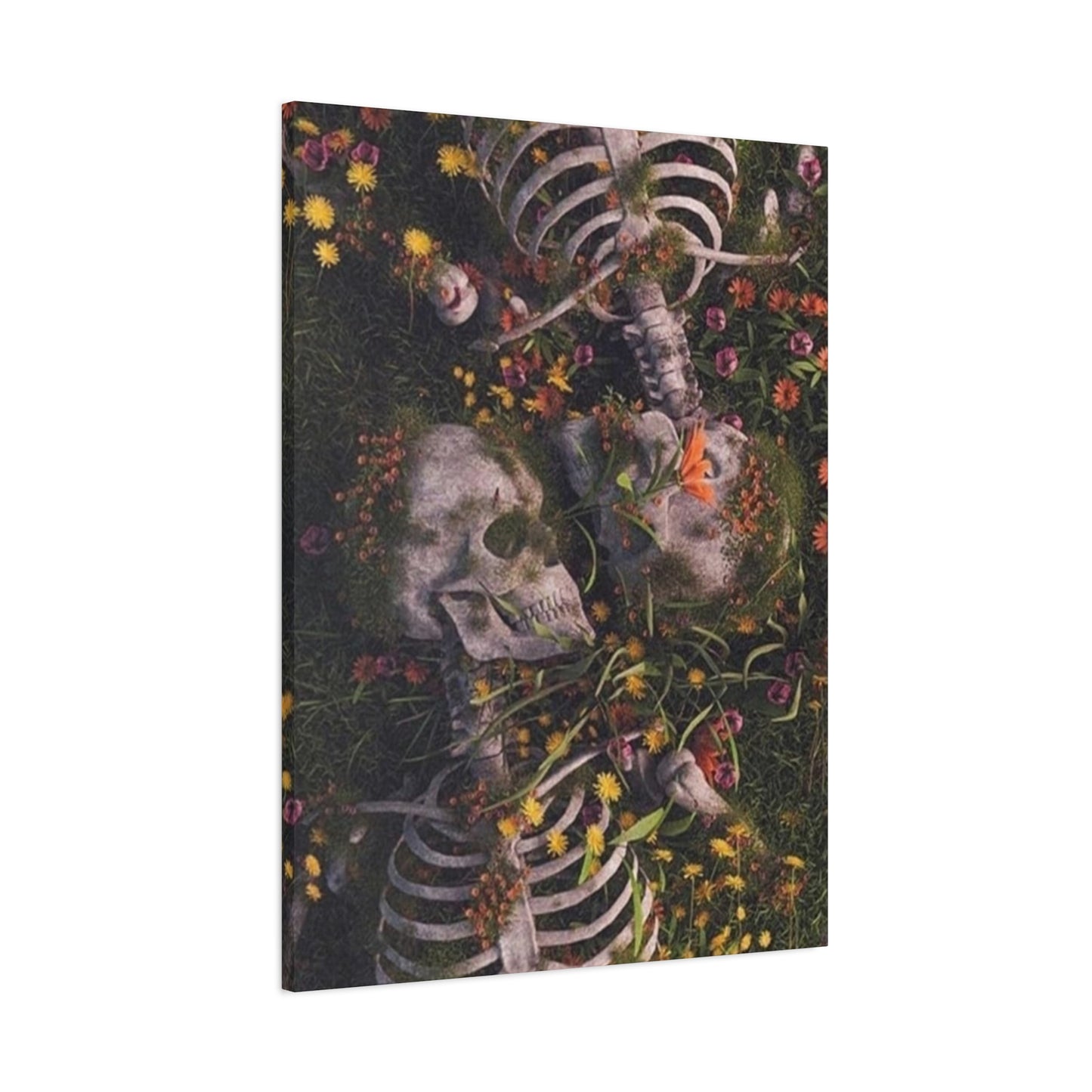 Skeleton Couple Painting Wall Art & Canvas Prints
