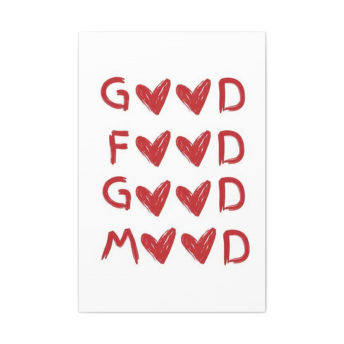 Good Food Good Mood Wall Art & Canvas Prints