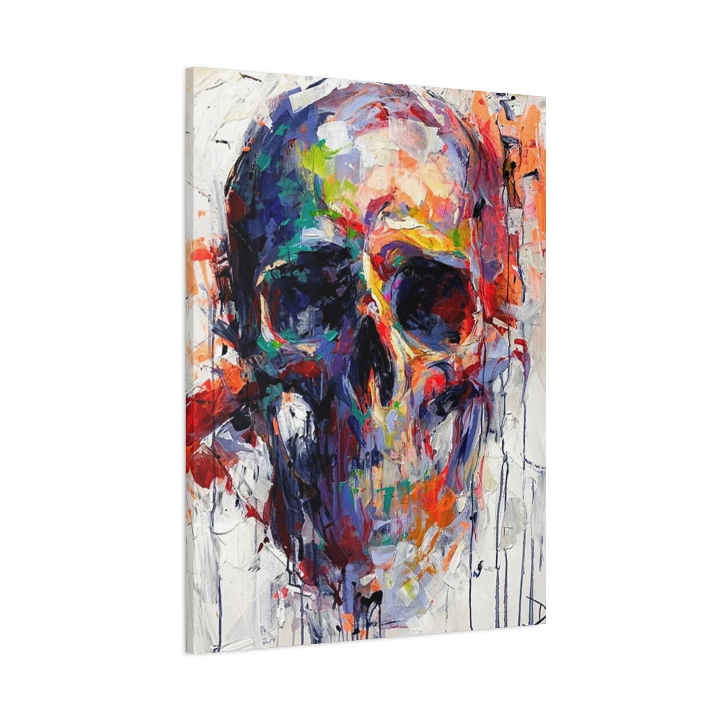 Colorful Skull Painting Wall Art & Canvas Prints