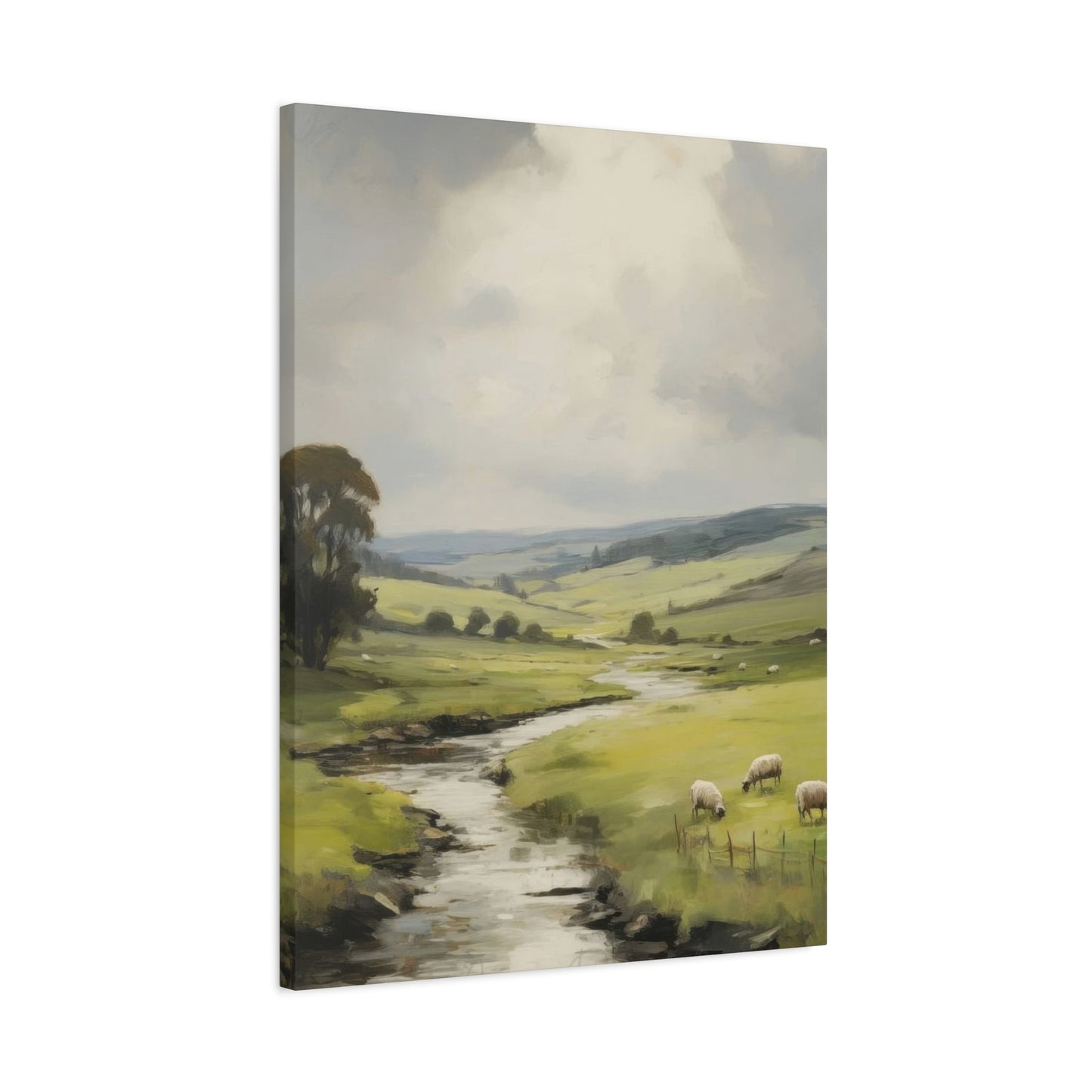 Countryside Water Stream Wall Art & Canvas Prints