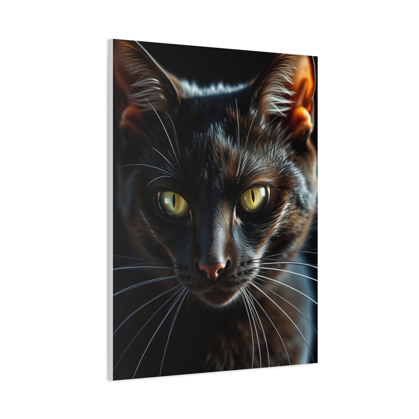 Vision Black Cat Art Art Wall Art & Canvas Print