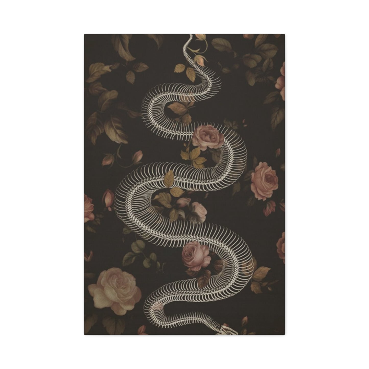 Snake Skeleton Wall Art & Canvas Prints