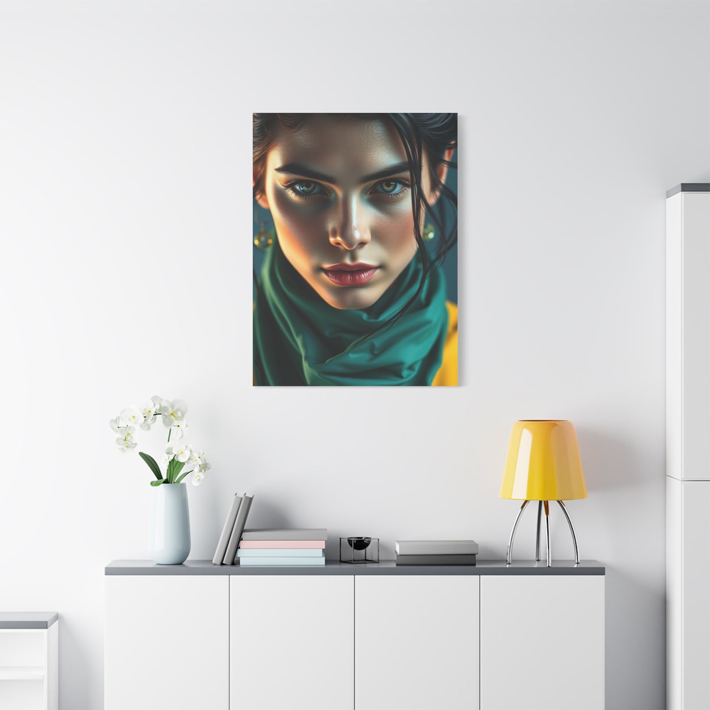 Vision Blue & Green Art Art Wall Art & Canvas Print