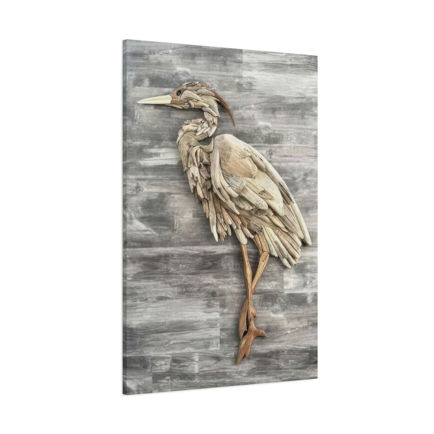 Driftwood Crane Wall Art & Canvas Prints