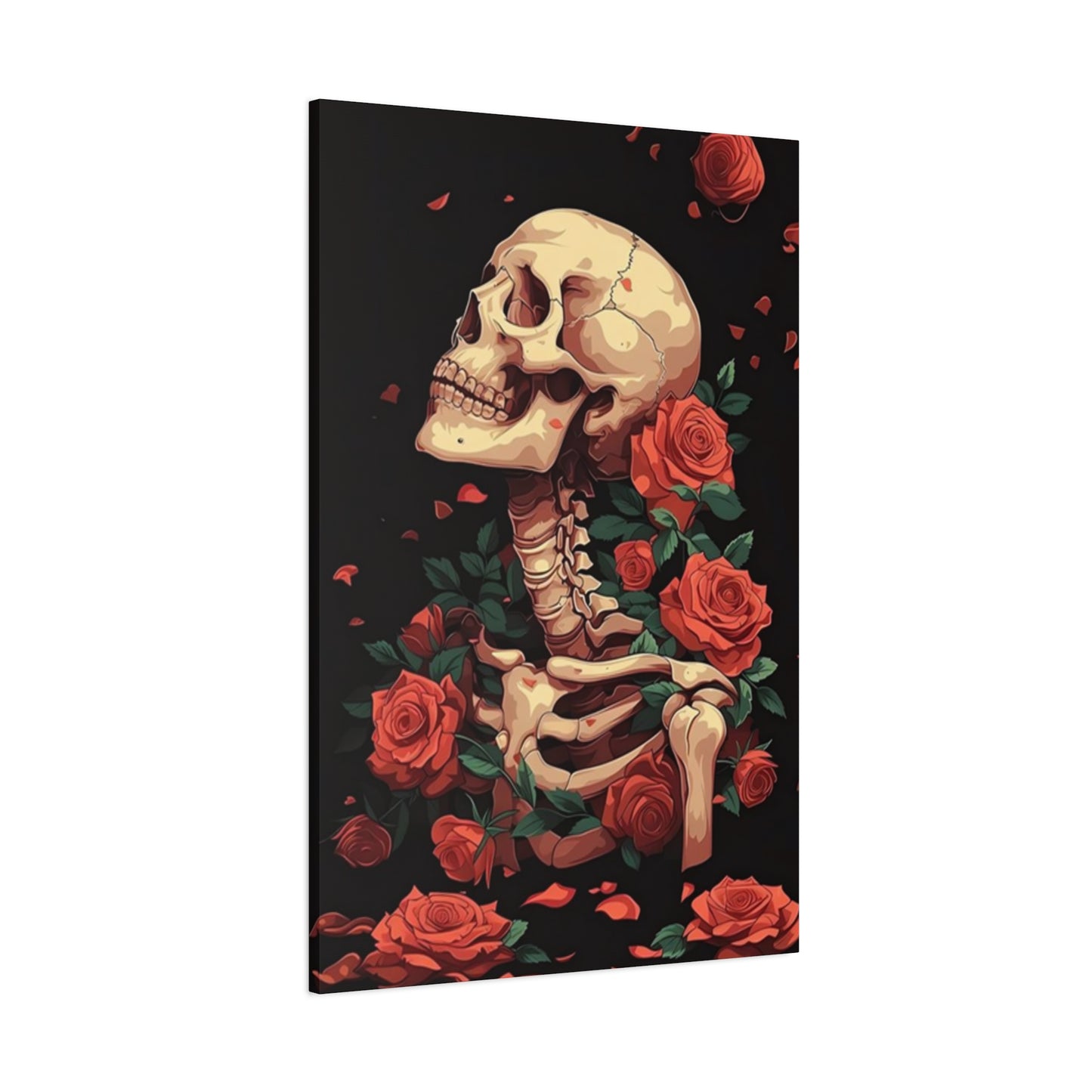 Rose & Skeleton Poster Wall Art & Canvas Prints