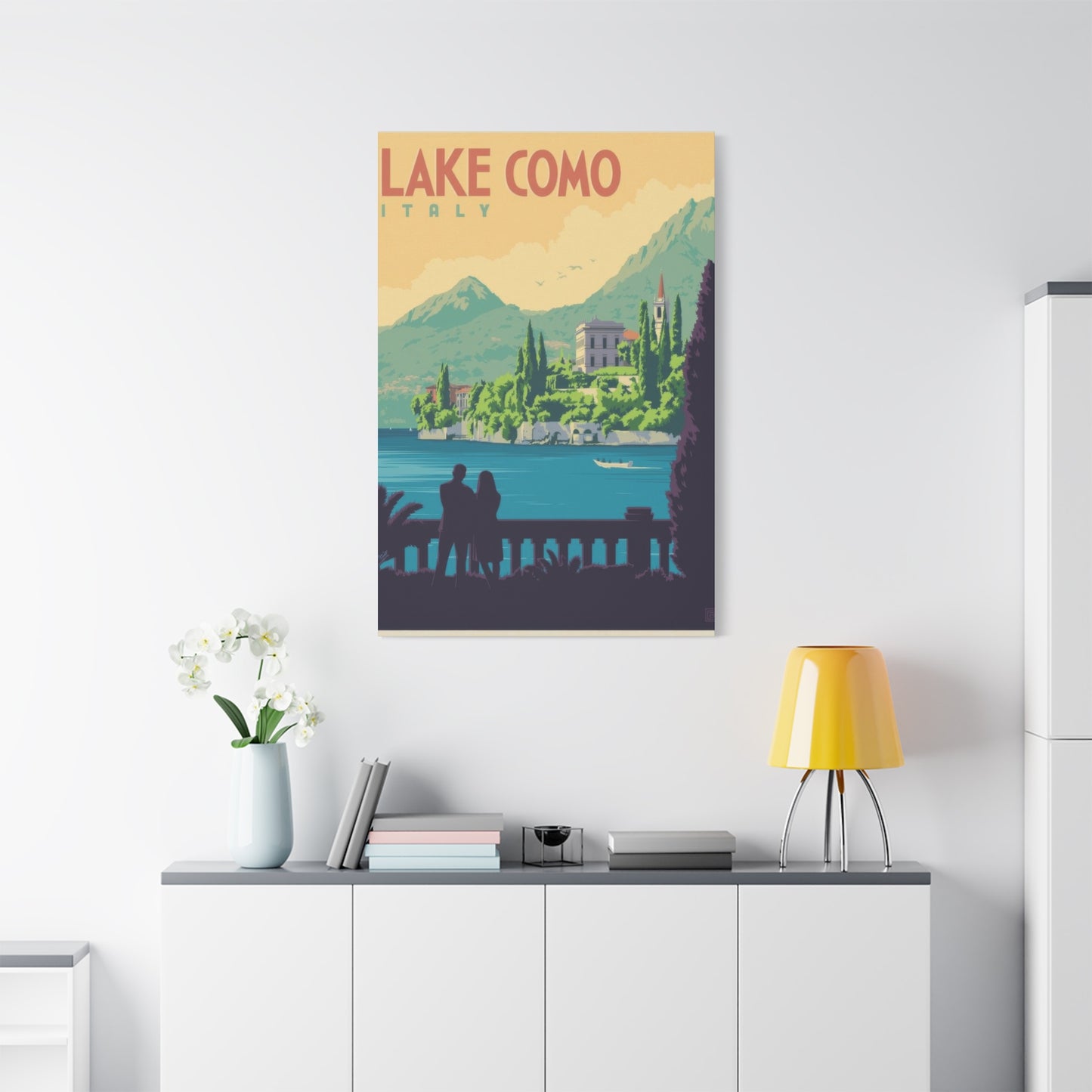 Lake Como Italy Vintage View Wall Art & Canvas Prints
