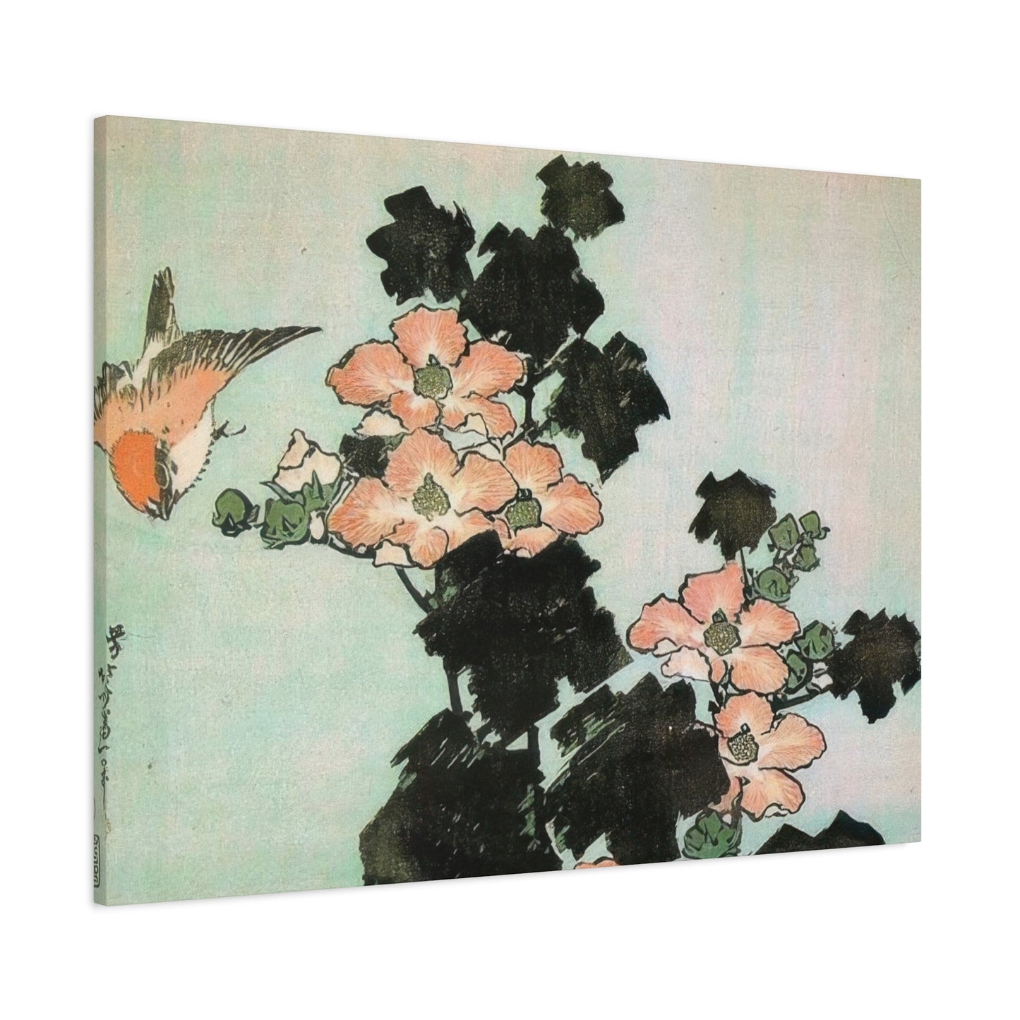 Katsushika Hokusai Hibiscus And Sparrow Wall Art & Canvas Prints