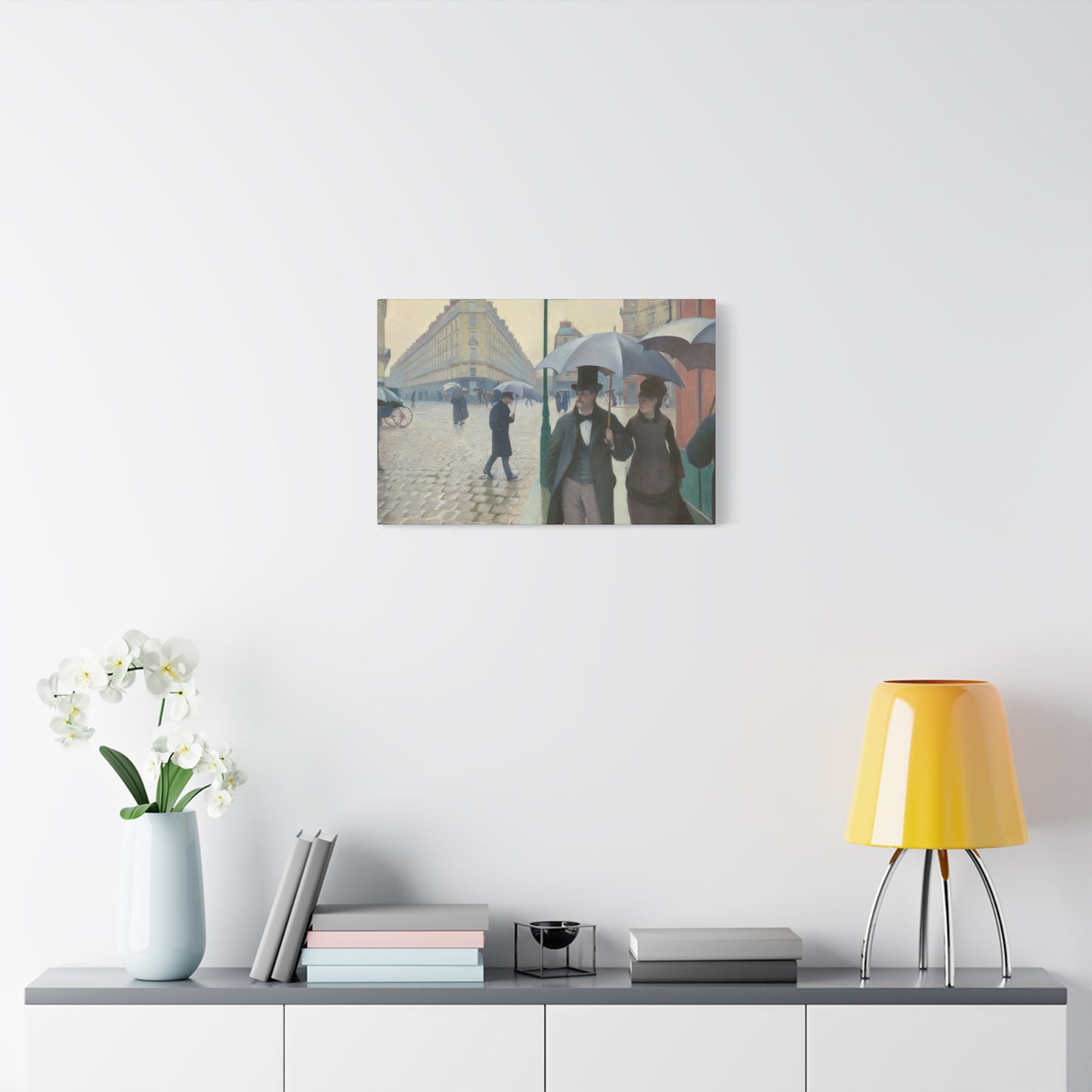 Paris Street Rainy Impression Wall Art & Canvas Prints