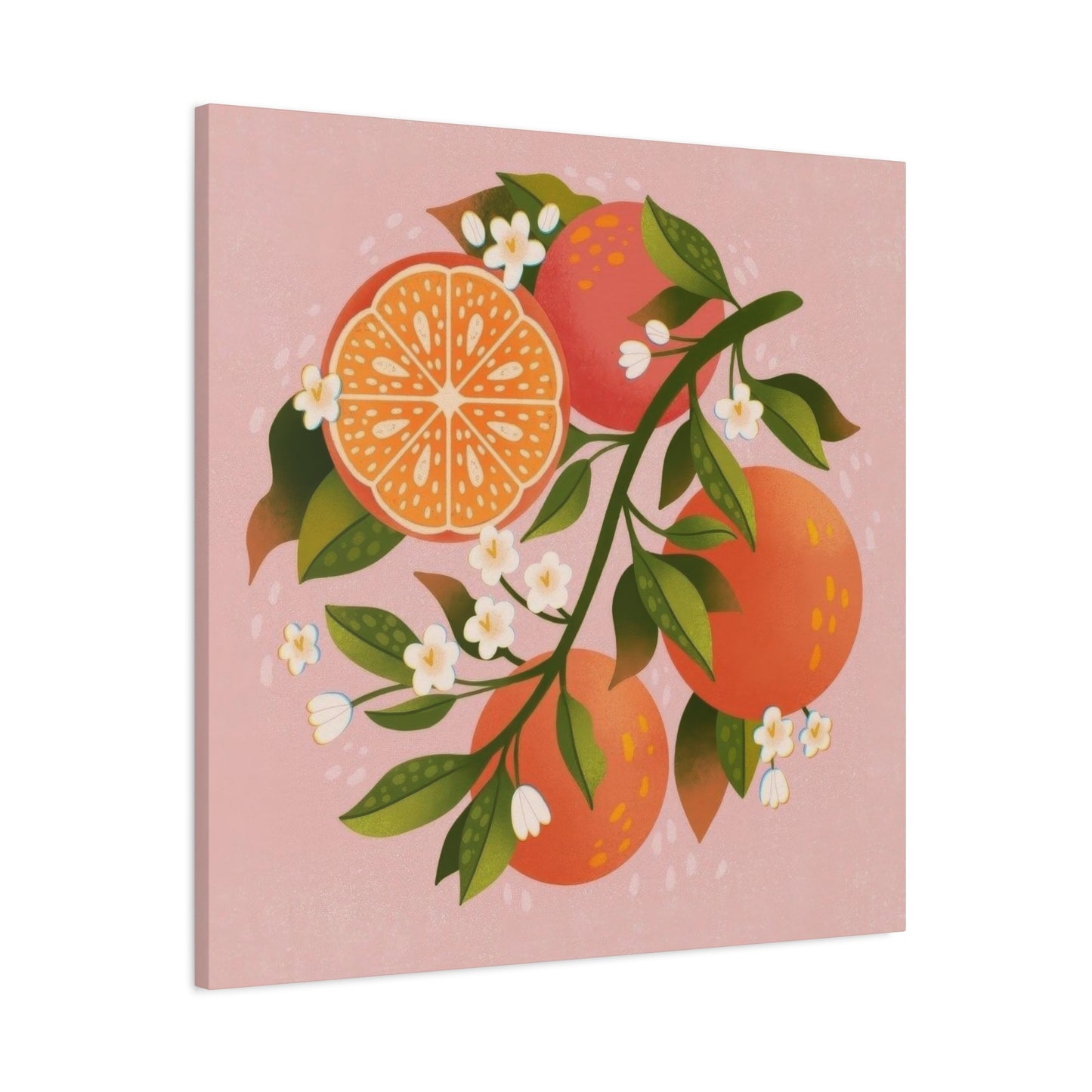 Oranges Pink BG Wall Art & Canvas Prints