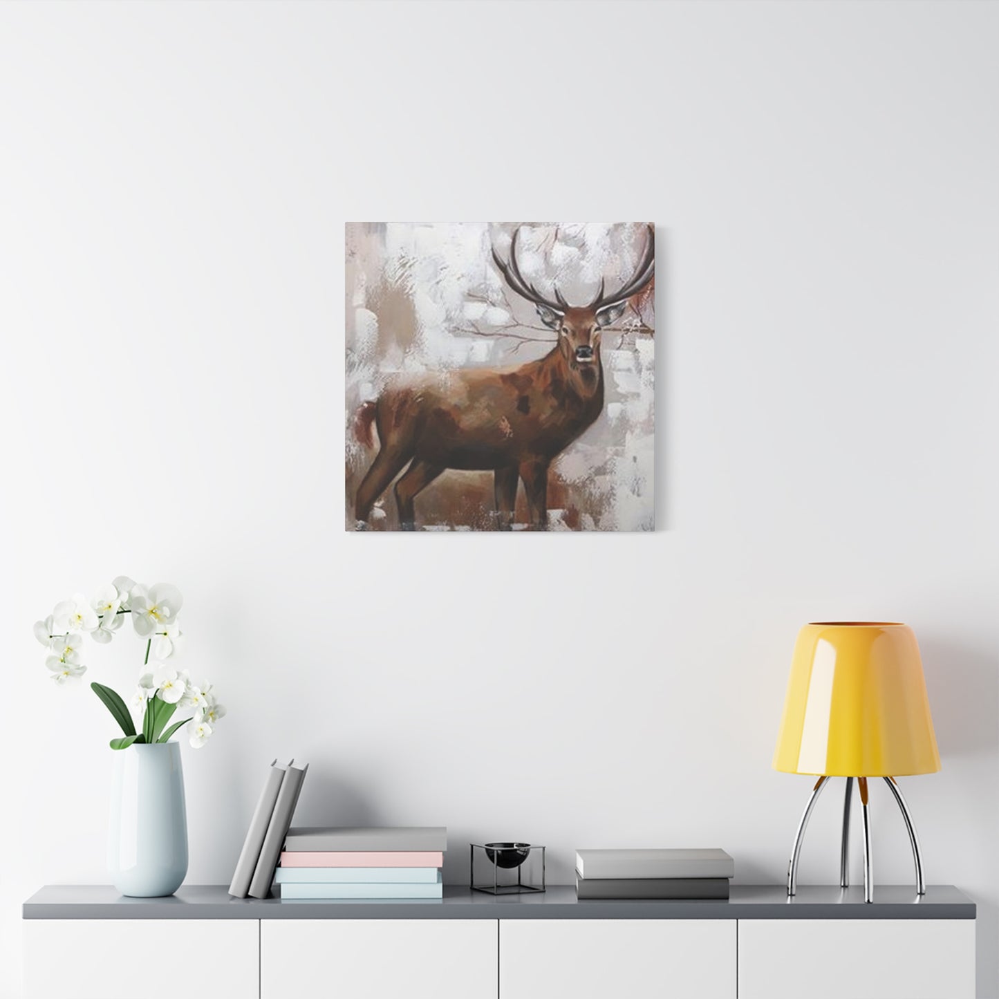 Handmade Reindeer Painting Wall Art & Canvas Prints