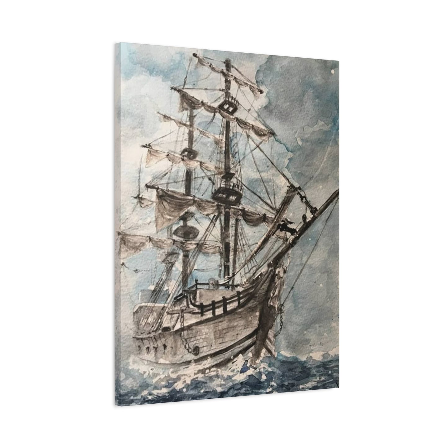 Large Ship Sailing In Ocean Wall Art & Canvas Prints