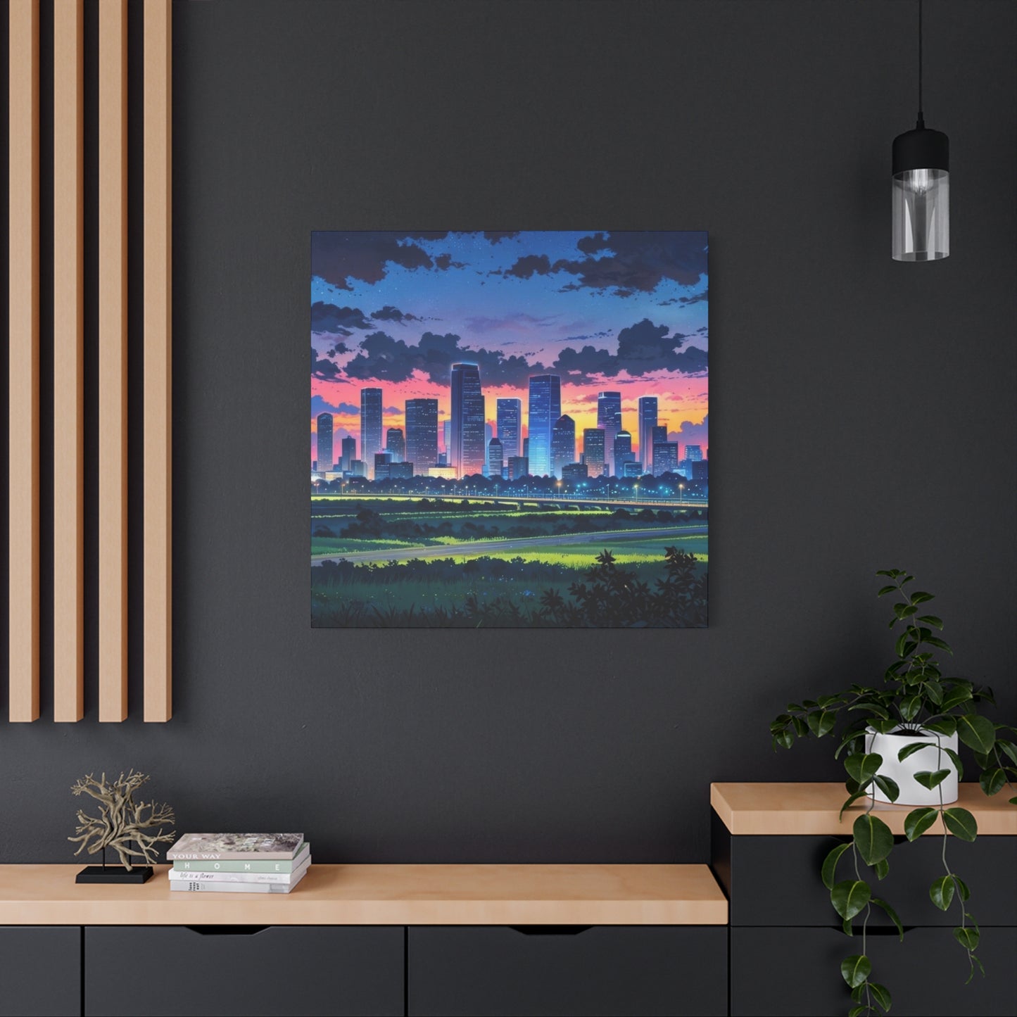 Houston Skyline Sunset Wall Art & Canvas Prints