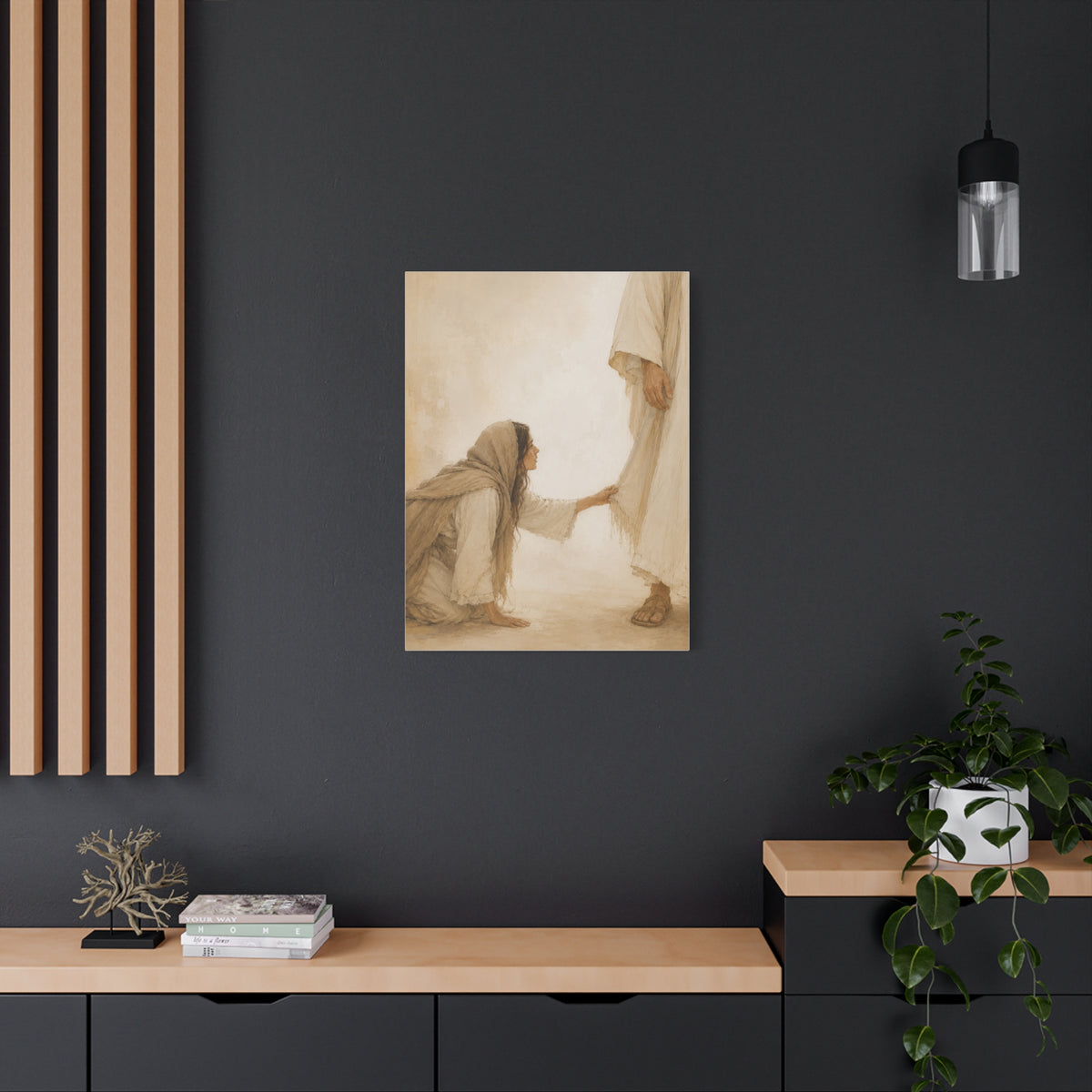 Healing Faith Touch Scripture Wall Art & Canvas Print