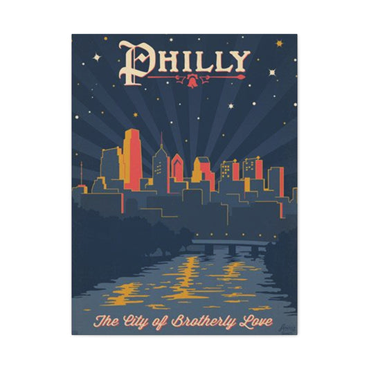 Dark City Philadelphia Poster Wall Art & Canvas Prints
