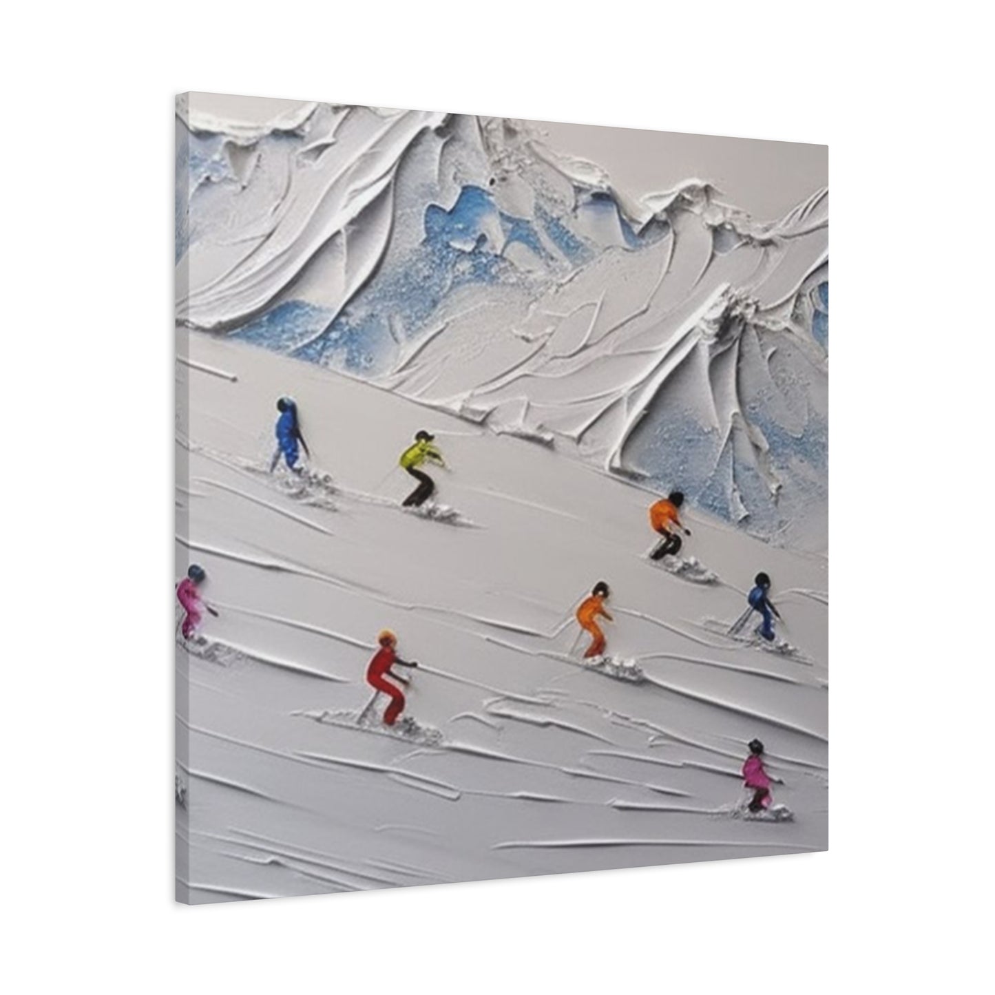 Skiing 3D Art Painting Wall Art & Canvas Prints