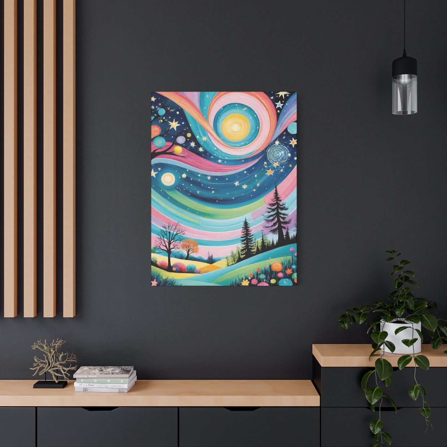 Twirly Sky Vibrant Wall Art & Canvas Prints