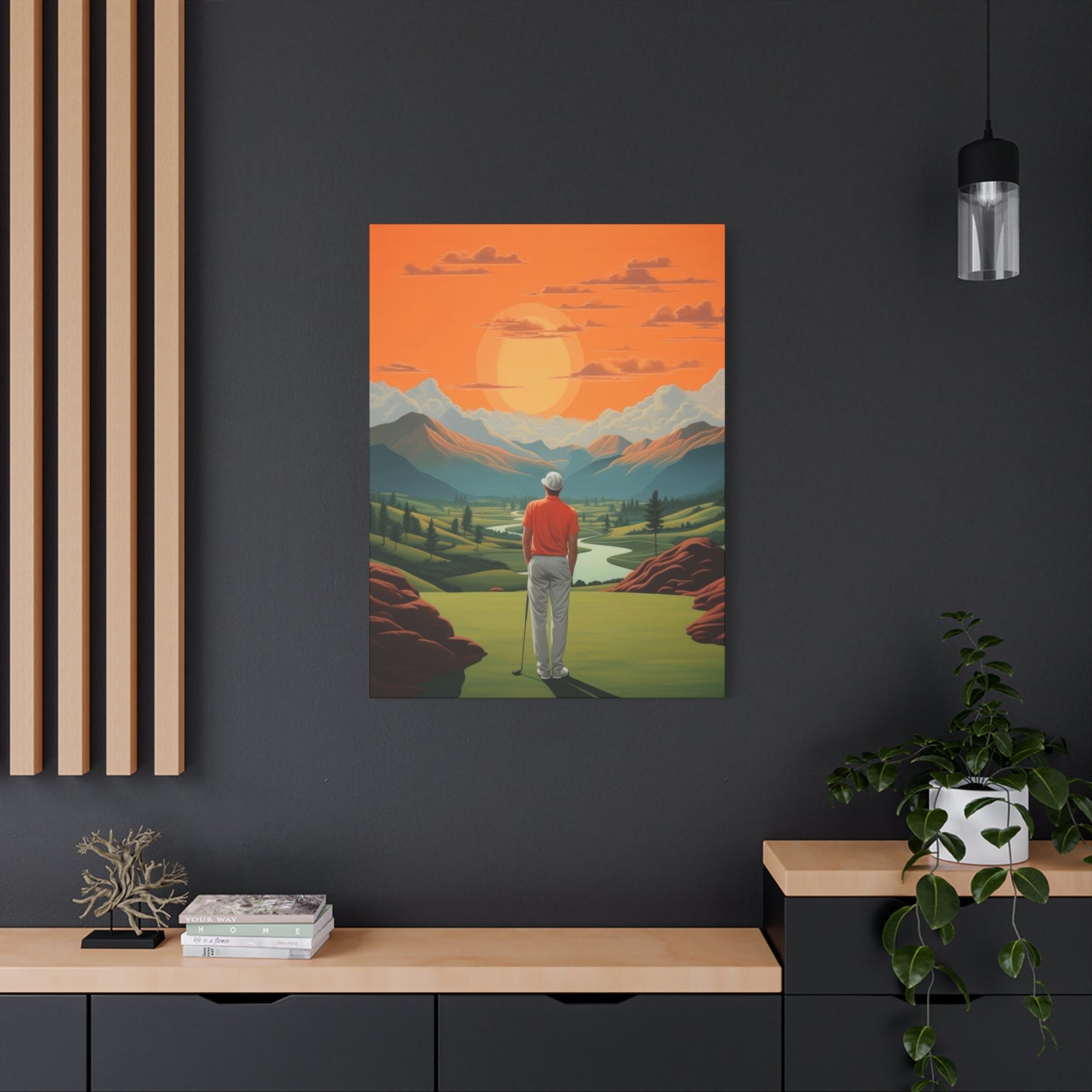 Golf At Sunset Wall Art & Canvas Prints