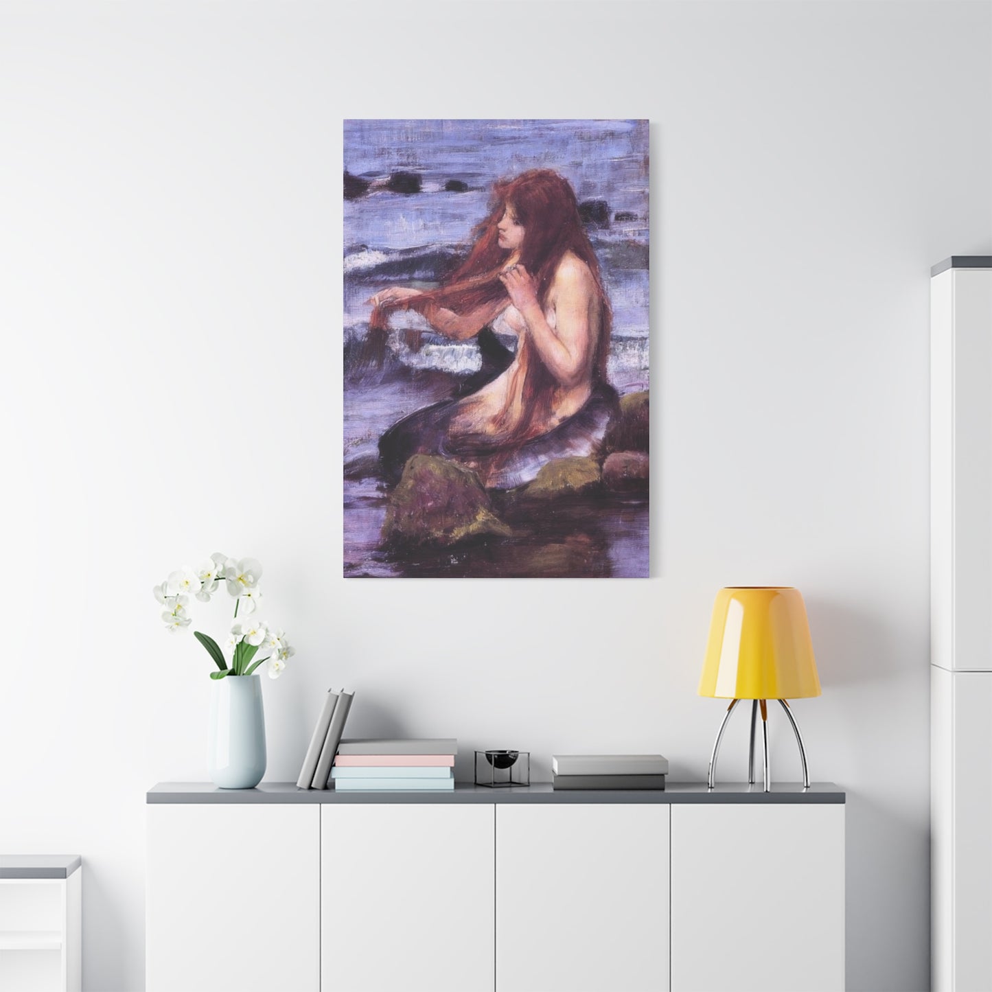 John William Sketch For A Mermaid Wall Art & Canvas Prints