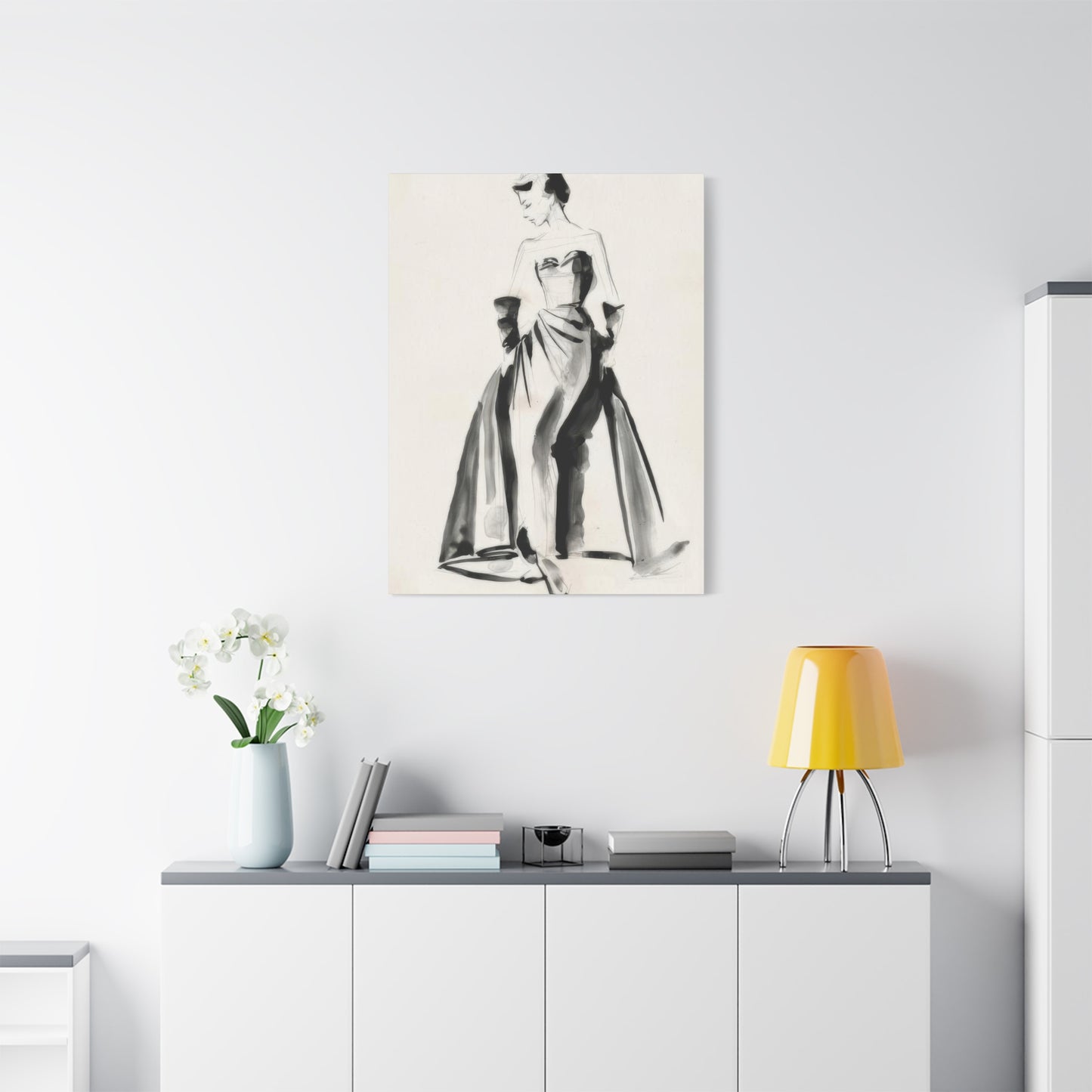 Jennifer Paxton Parker Vintage Costume Sketch Wall Art & Canvas Prints