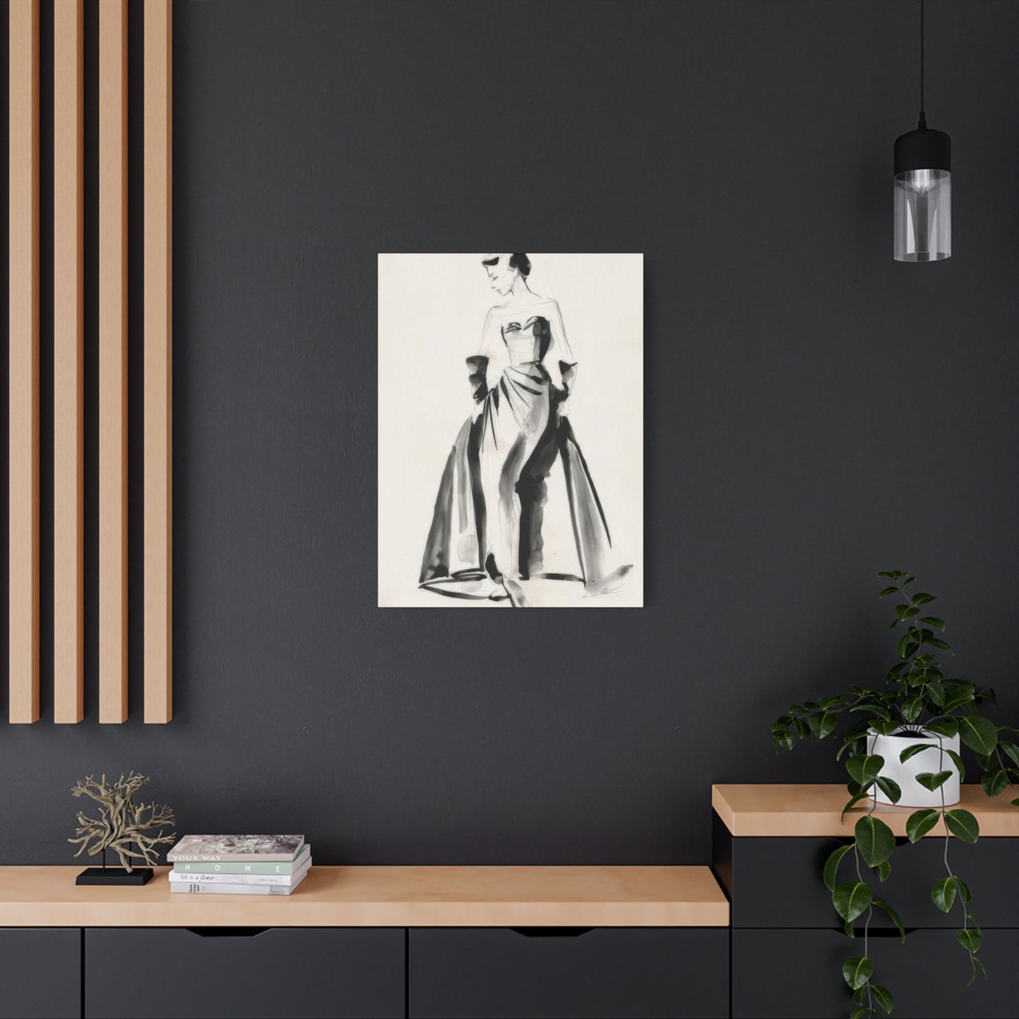 Jennifer Paxton Parker Vintage Costume Sketch Wall Art & Canvas Prints
