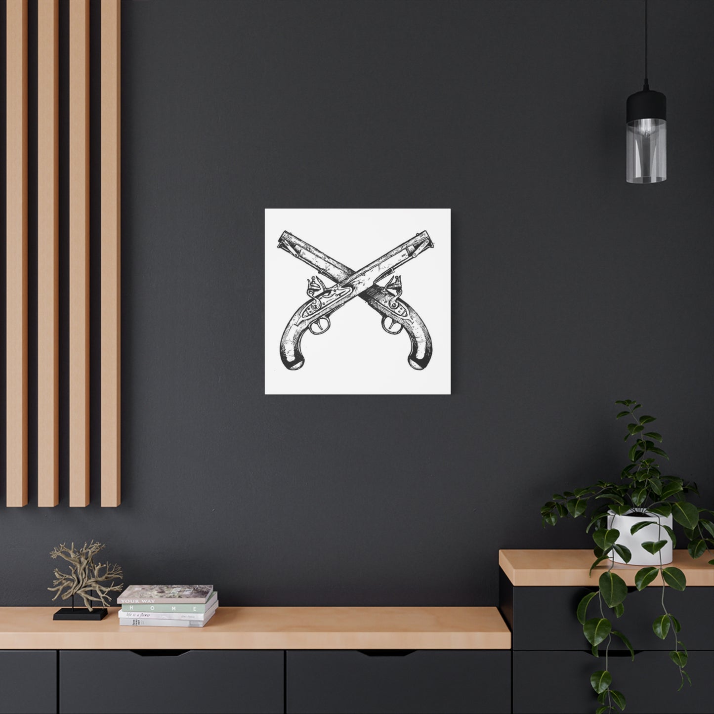 Vintage Gun Drawing Wall Art & Canvas Prints