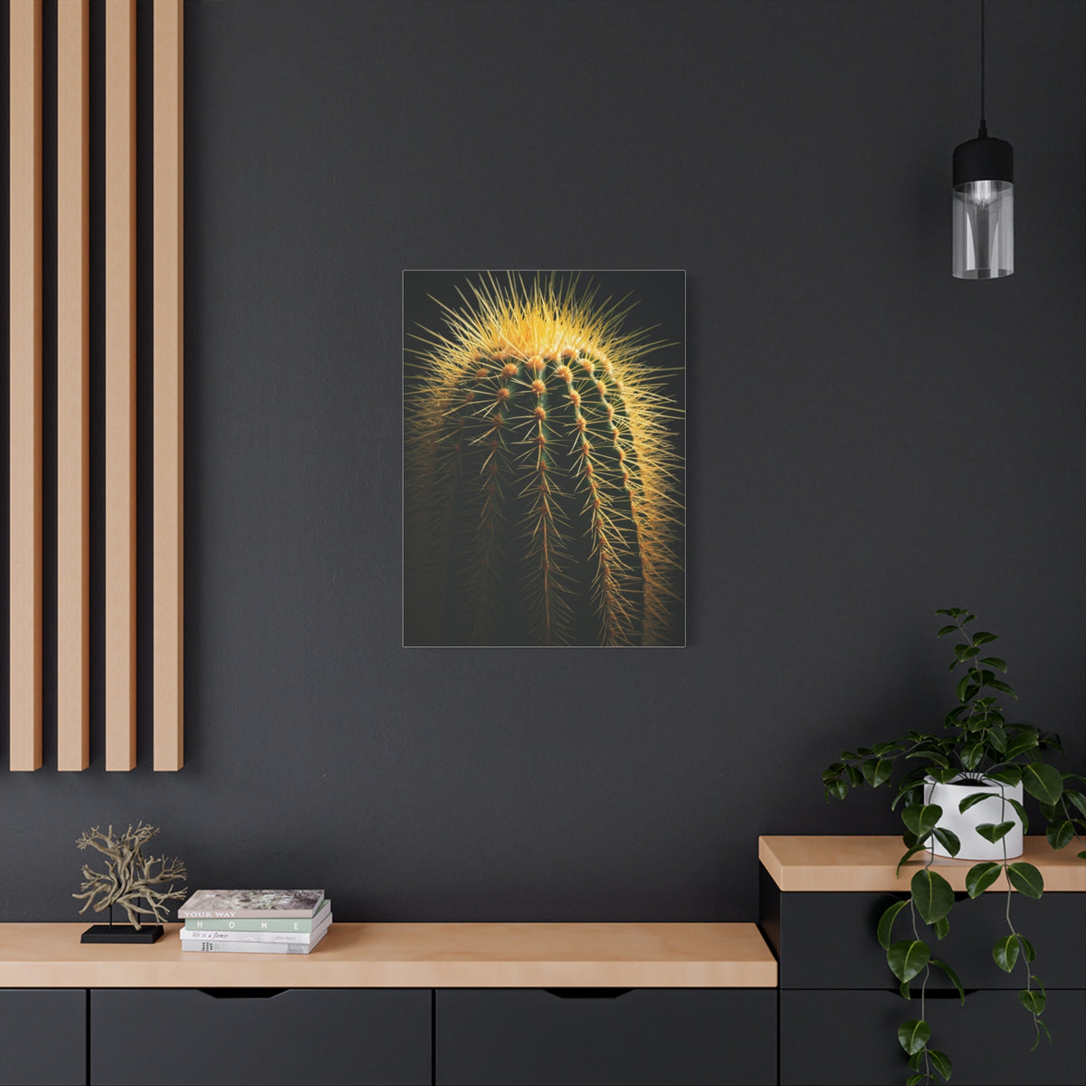 Desert Stone Barrel Cactus Wall Art & Canvas Prints