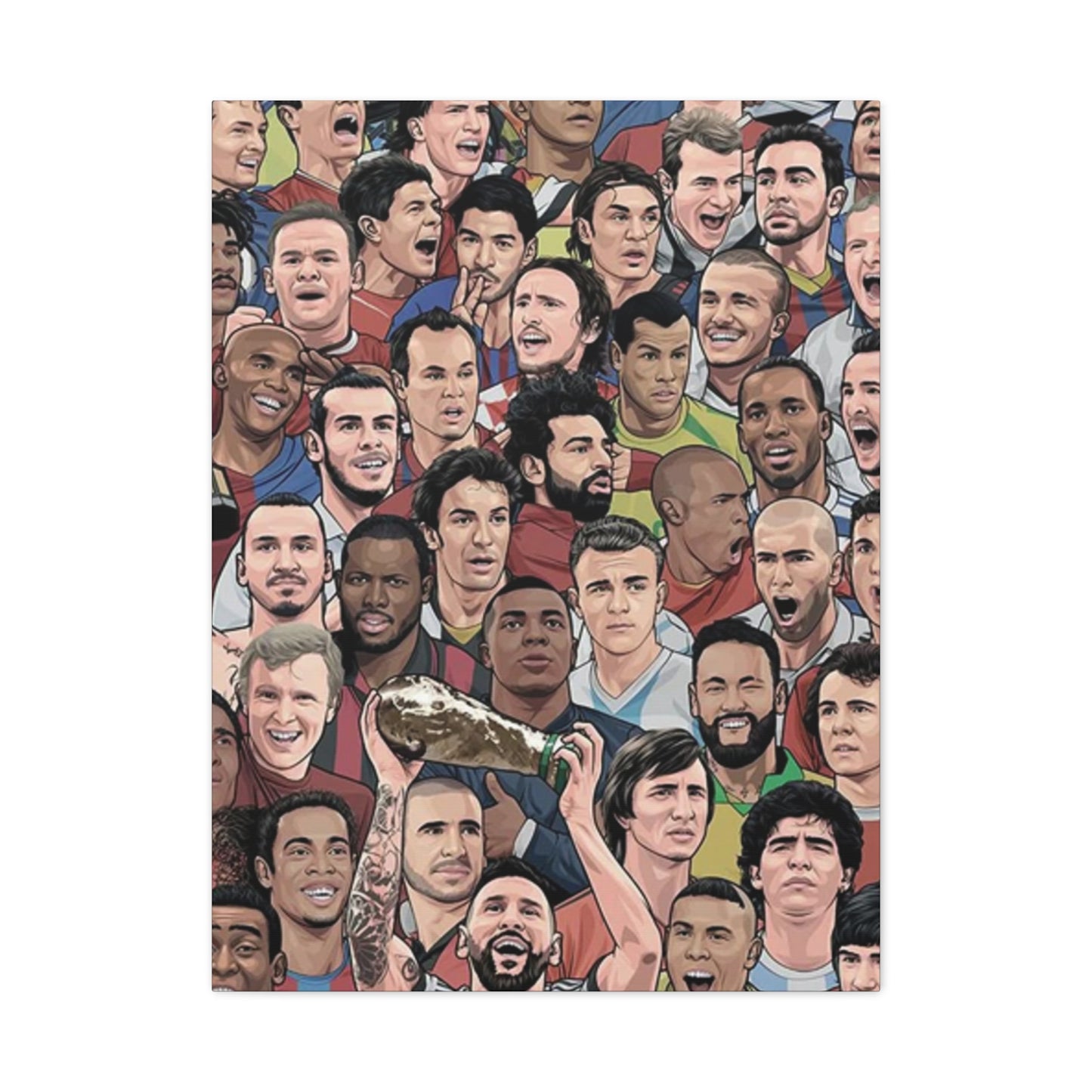 Faces Of Football Wall Art & Canvas Prints