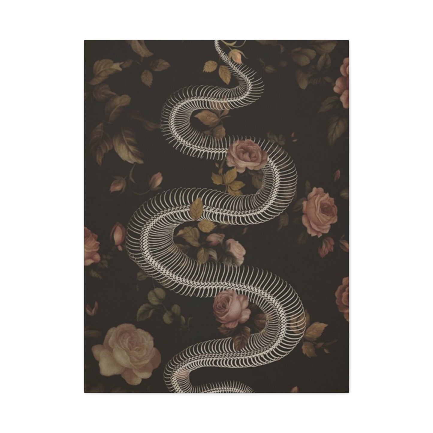Snake Skeleton Wall Art & Canvas Prints