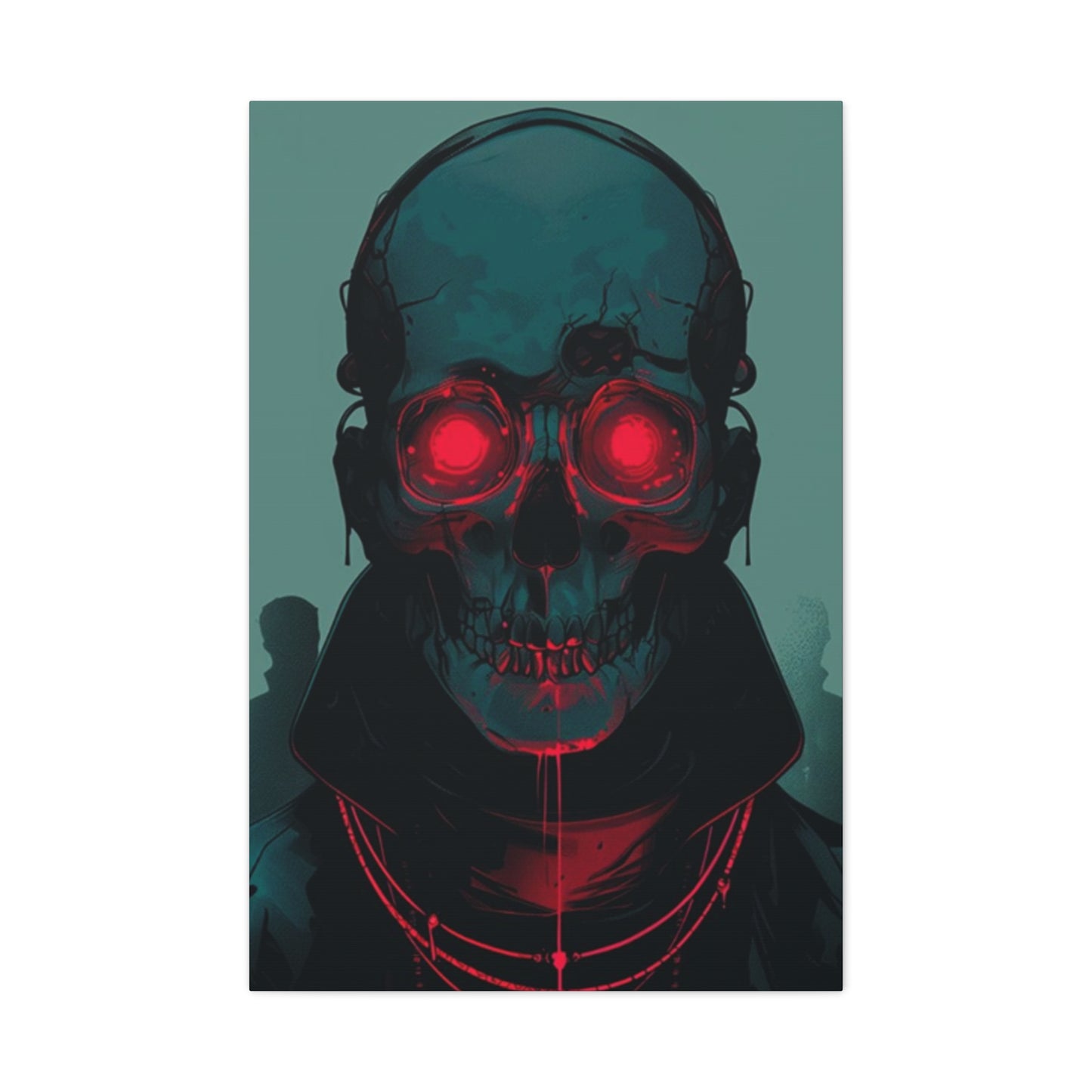 Red Eye Skull Wall Art & Canvas Prints