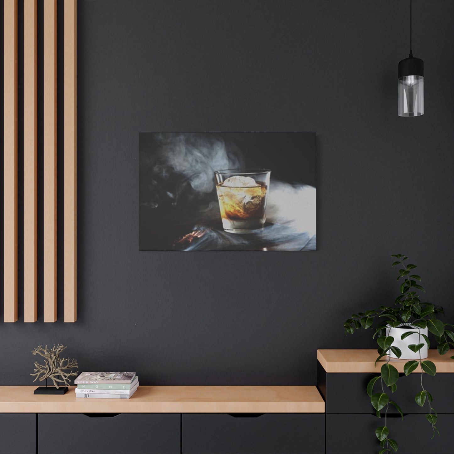 Whiskey In Smoke Wall Art & Canvas Prints