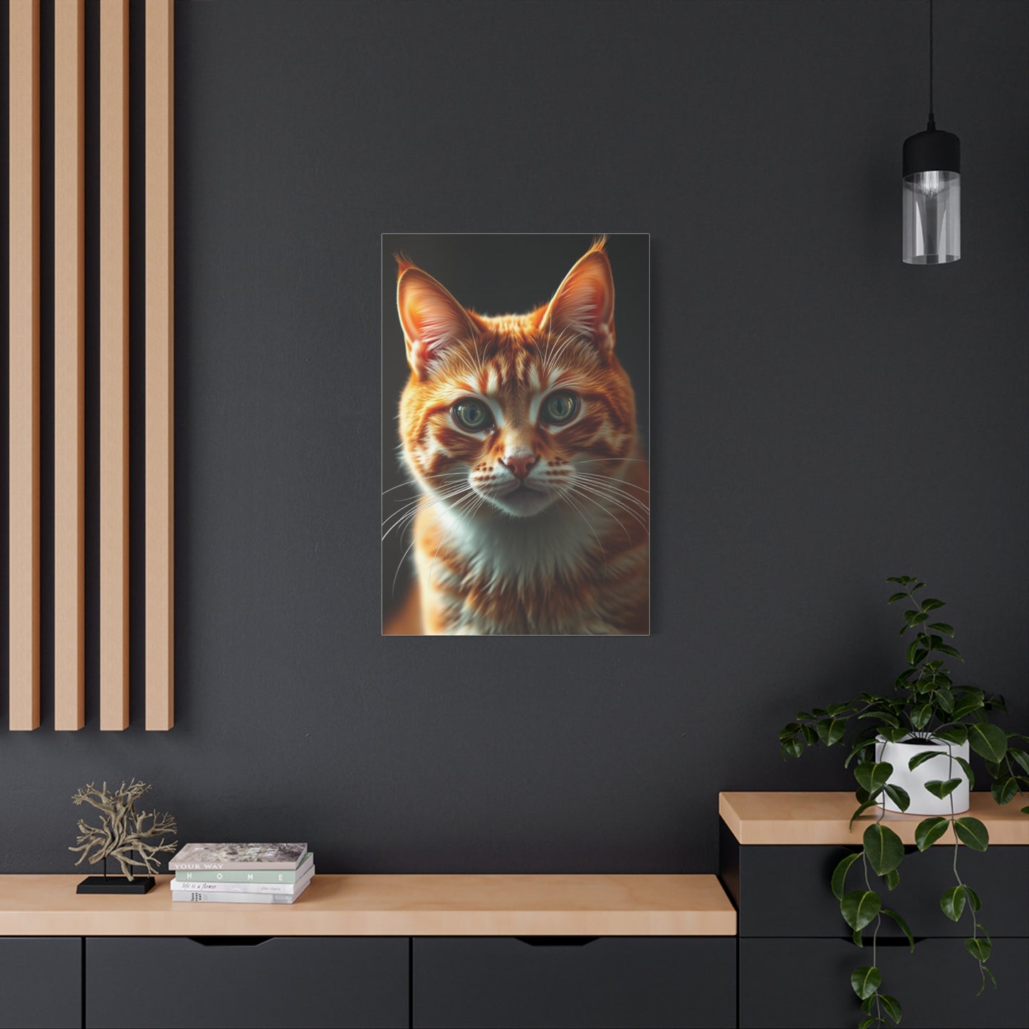 Orange Cat Art Refined Canvas Wall Art & Canvas Print