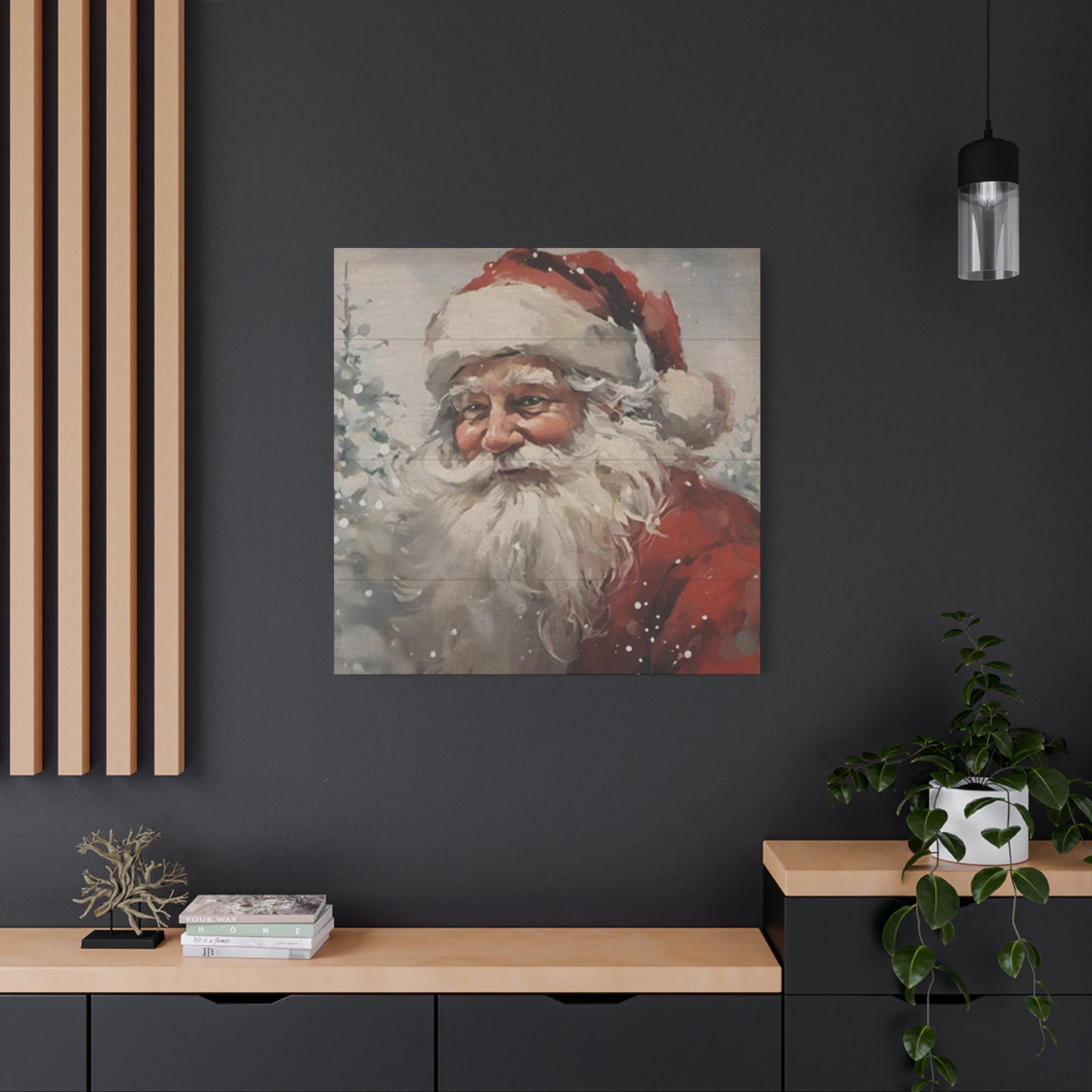 Santa Clause Face Wall Art & Canvas Prints