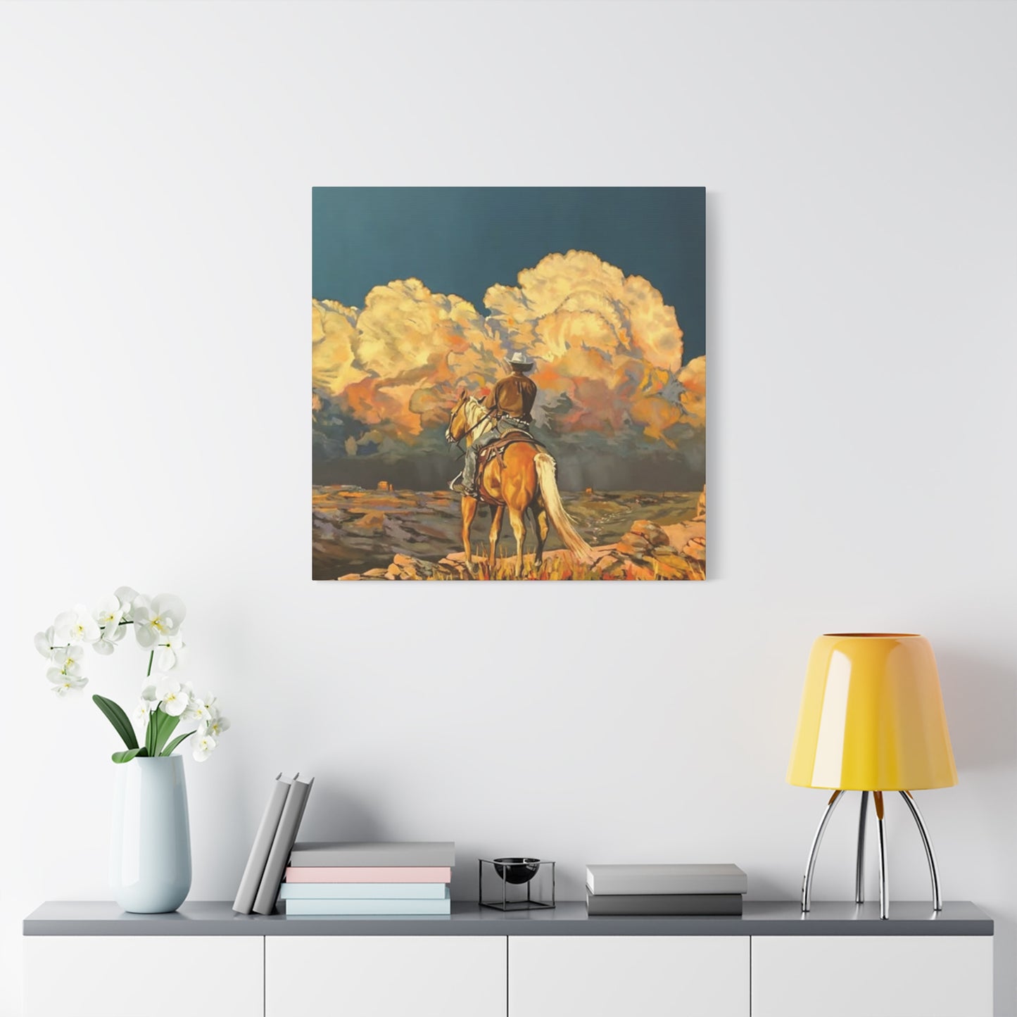 Cowboy In Southwest Wall Art & Canvas Prints