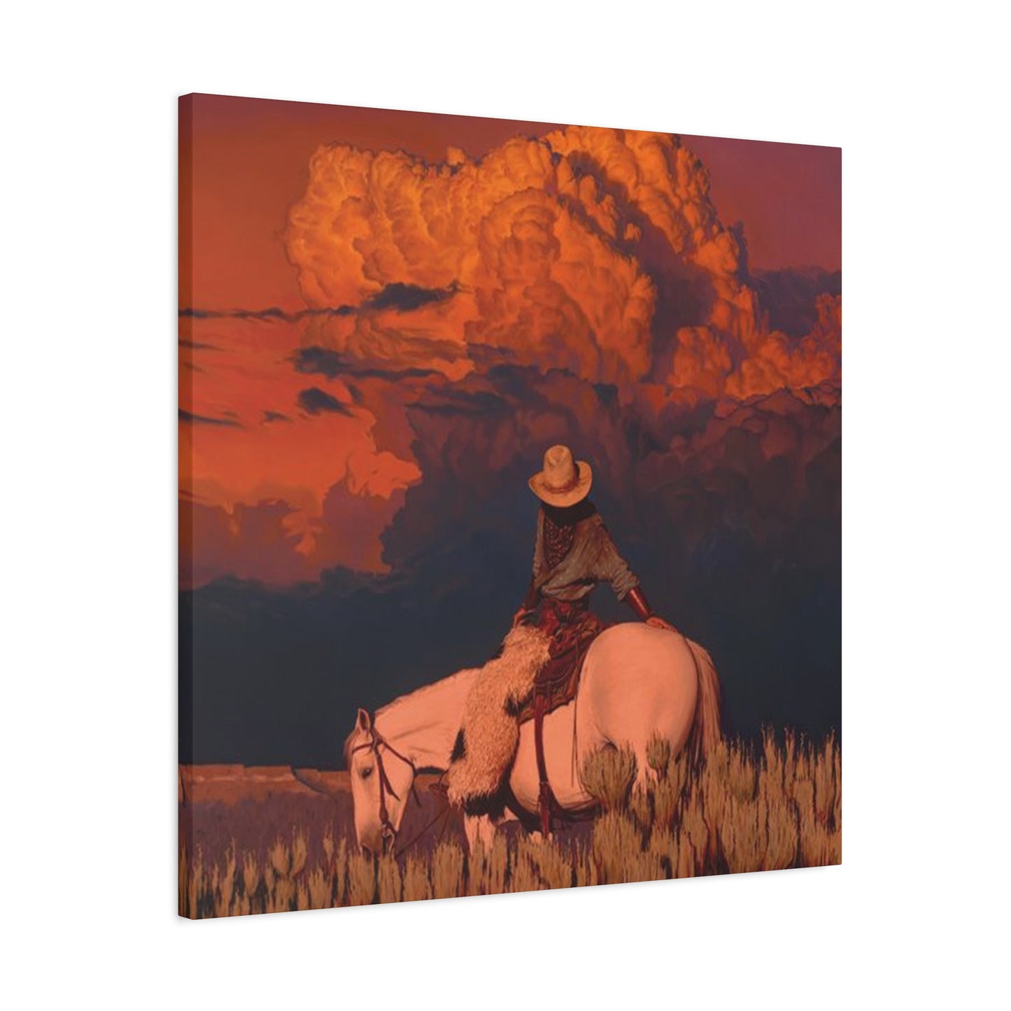 Cowgirls In Sunset Wall Art & Canvas Prints