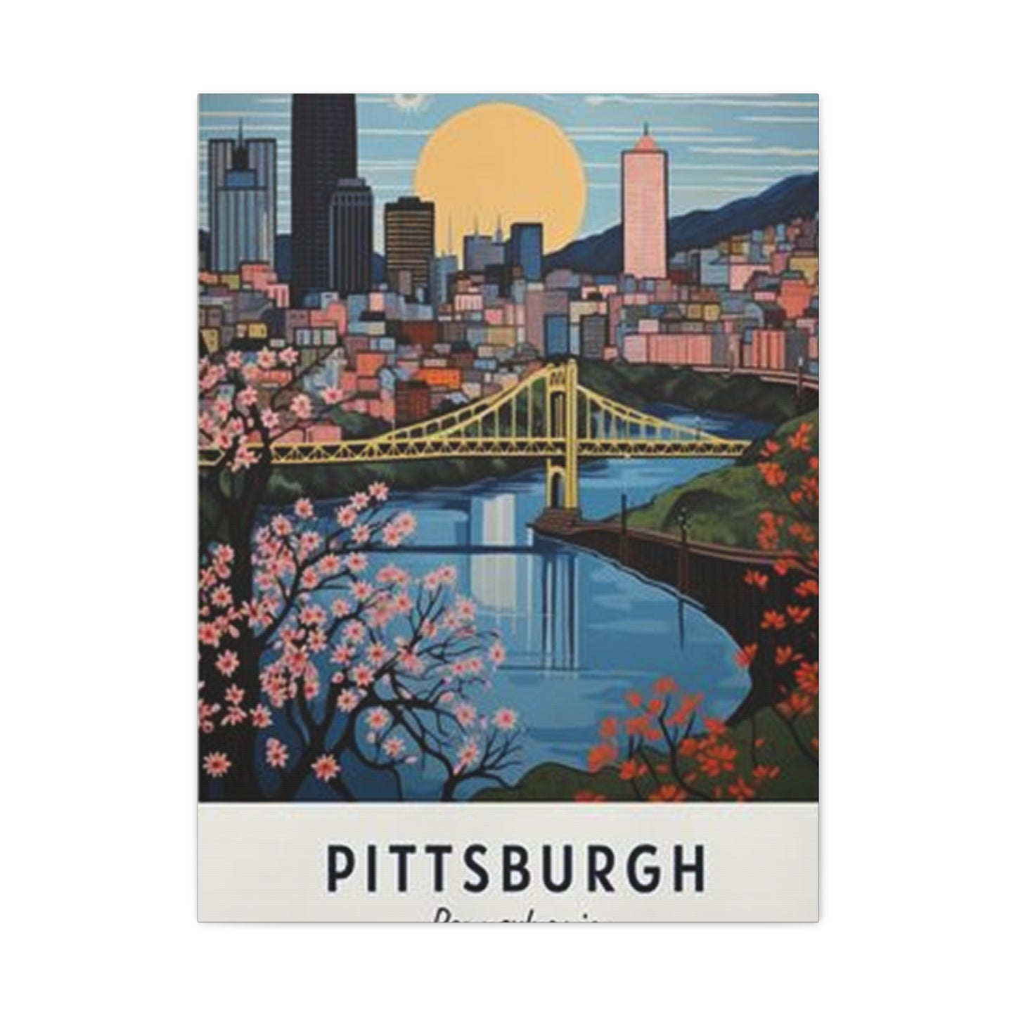Dawn Sky Pittsburgh Poster Wall Art & Canvas Prints