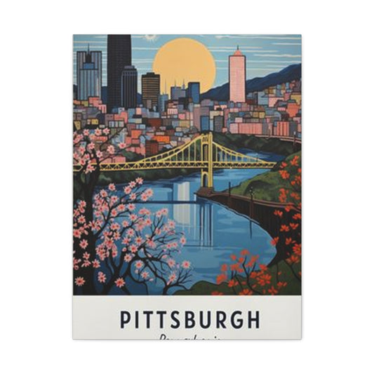 Dawn Sky Pittsburgh Poster Wall Art & Canvas Prints