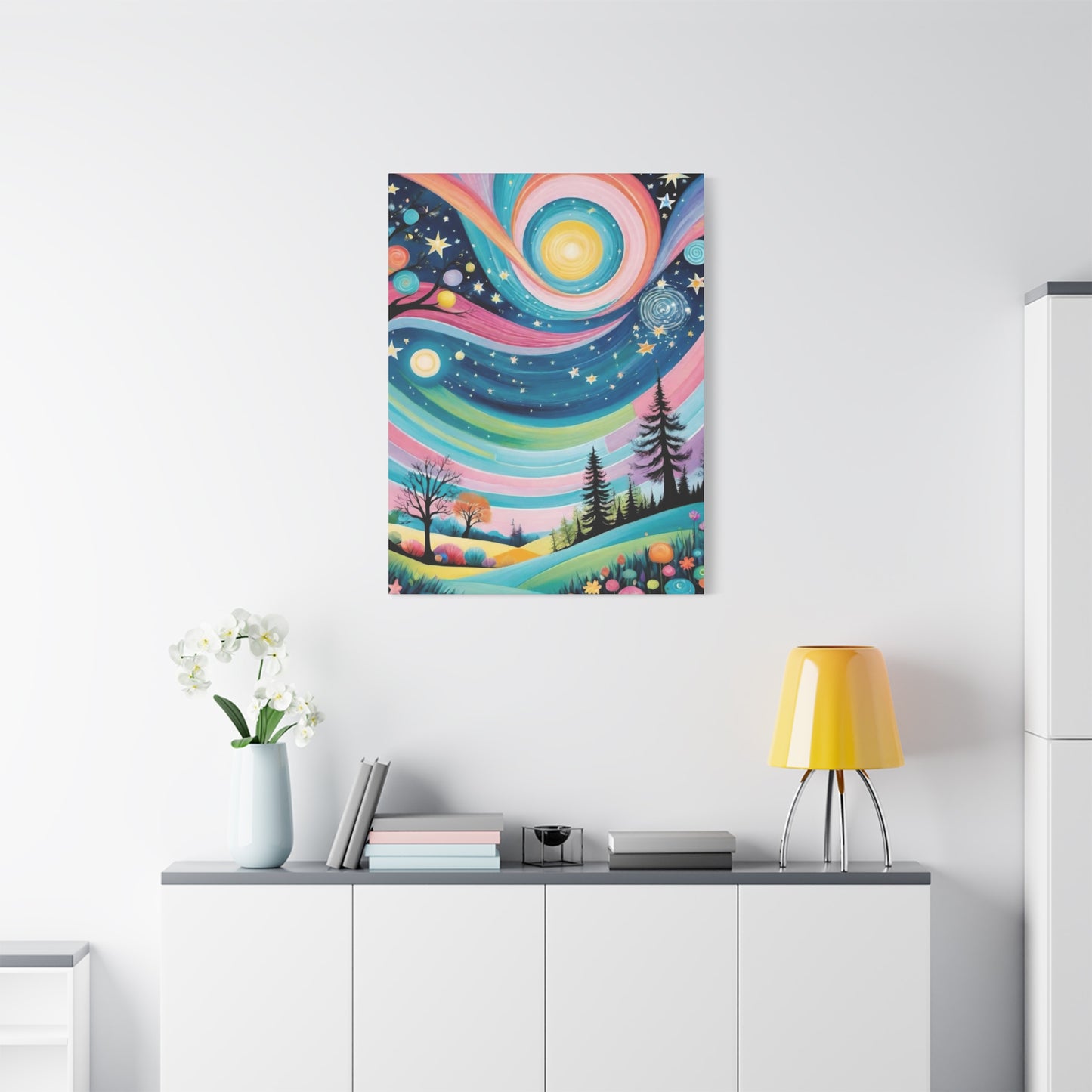 Twirly Sky Vibrant Wall Art & Canvas Prints